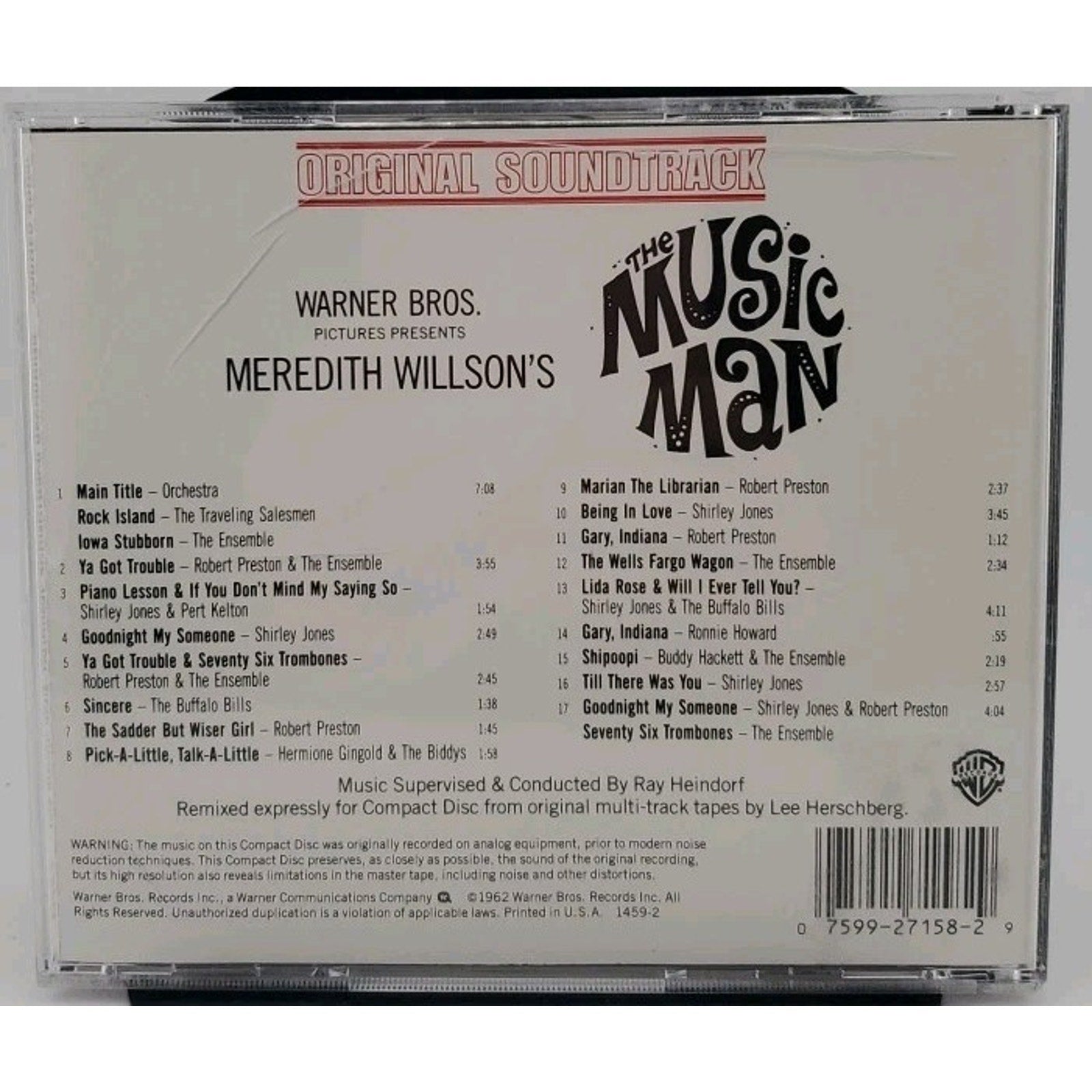The Music Man (Original Soundtrack) by Music Man / O.S.T. (CD, 1990)
