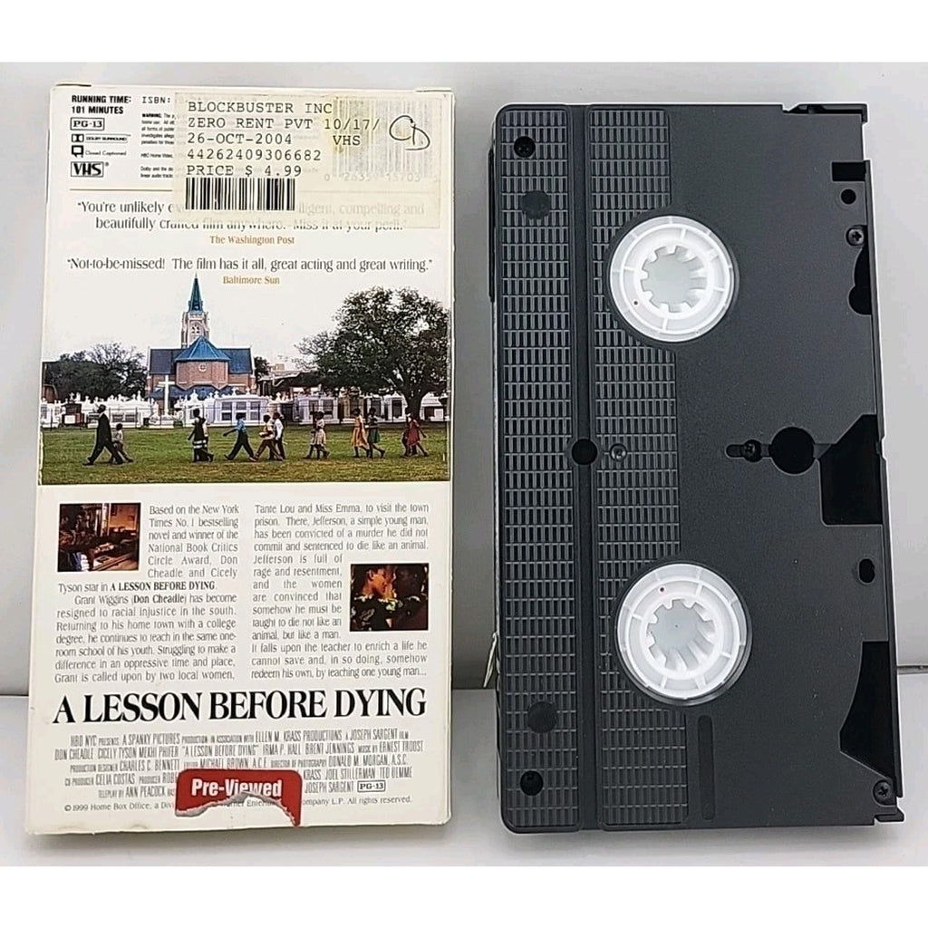 A Lesson Before Dying (VHS, 1999)