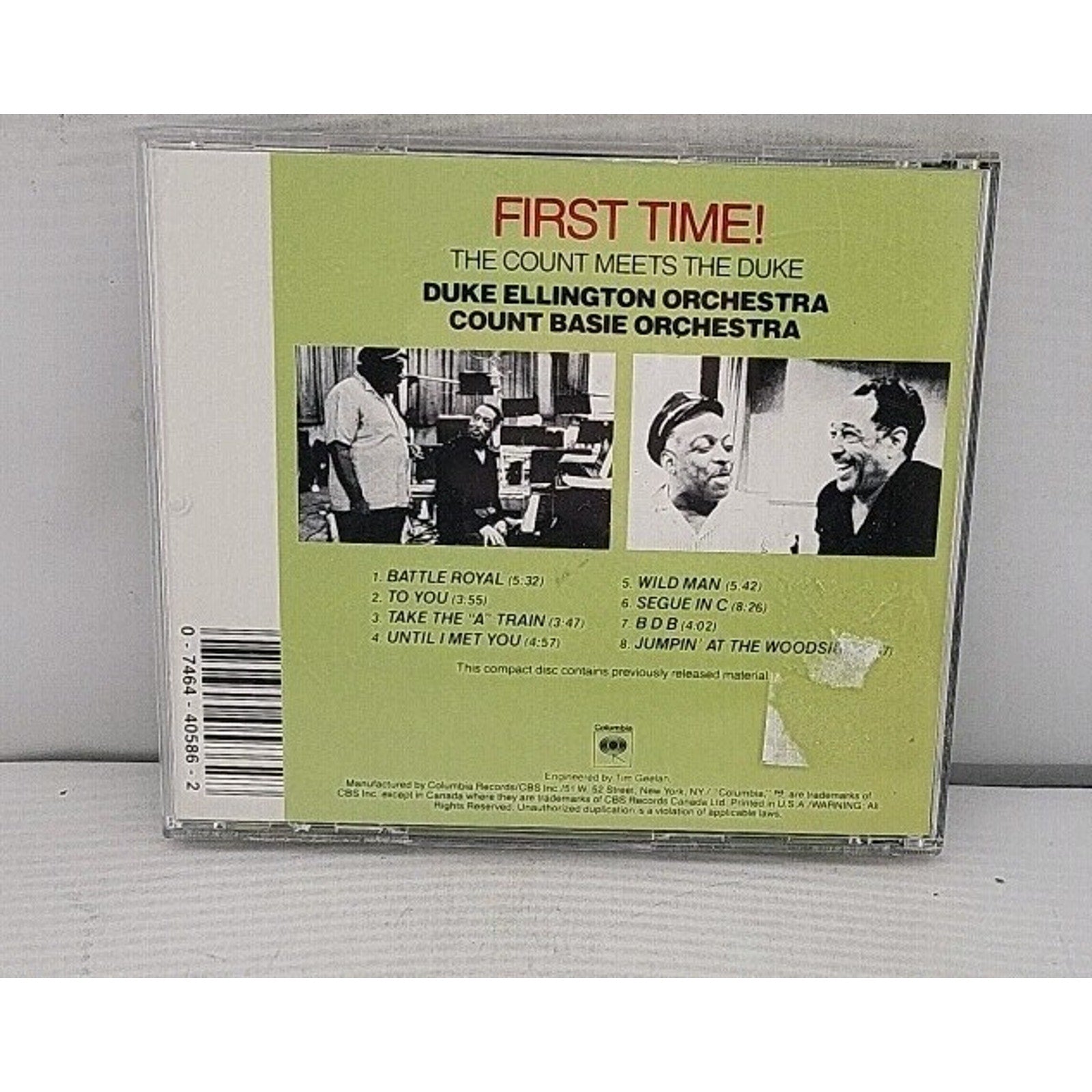 First Time! The Count Meets the Duke by Count Basie/Duke Ellington (CD,...