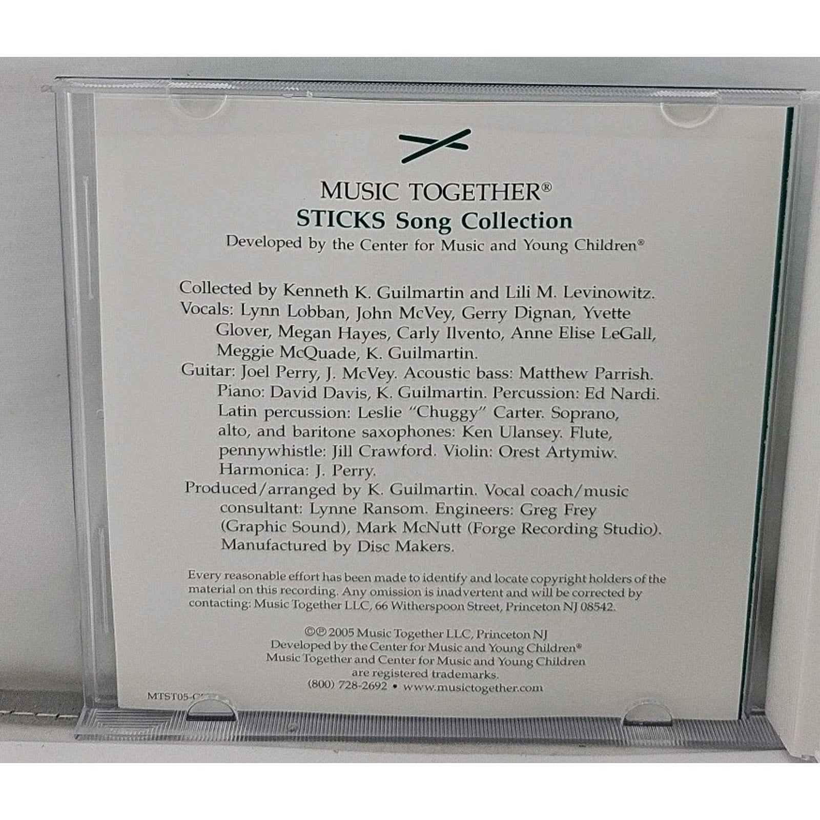 Music Together Sticks CD