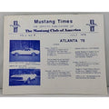 Mustang Times Magazine - Mustang Club Of America - July 1978 - Vol. 2 No. 7