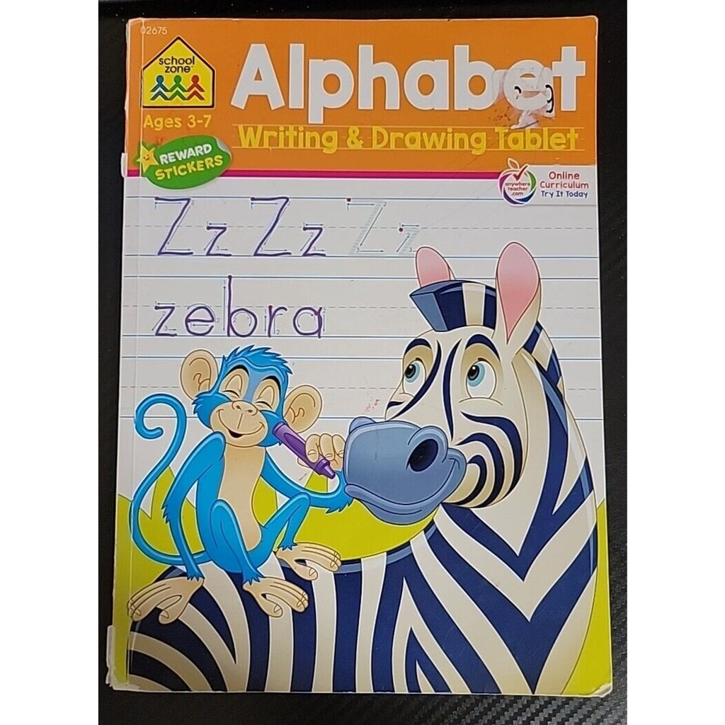 Alphabet Writing & Drawing Tablet Ages 3-7 by Zone Staff School (2019, Trade...