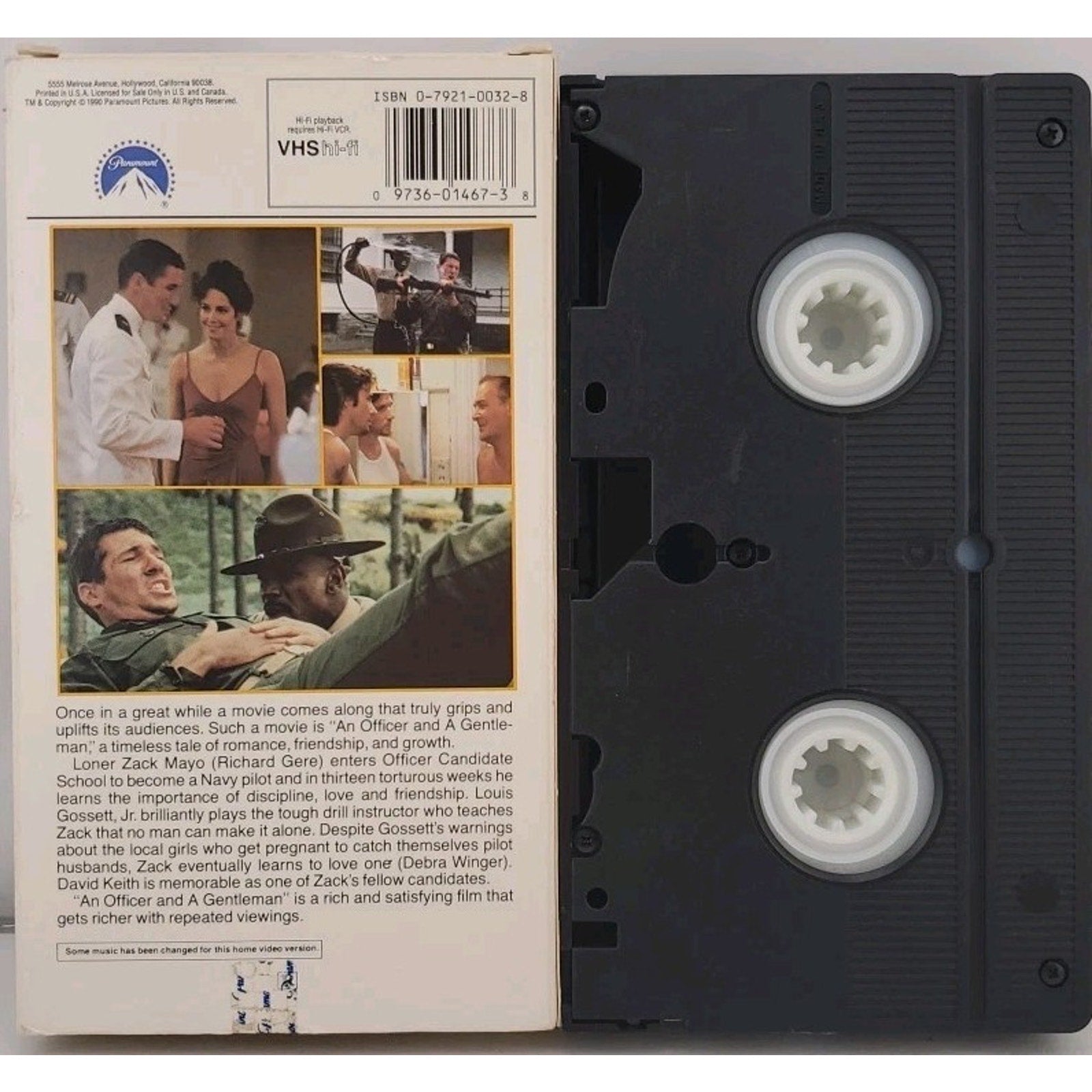 Officer & a Gentleman (VHS, 1981) Red Text