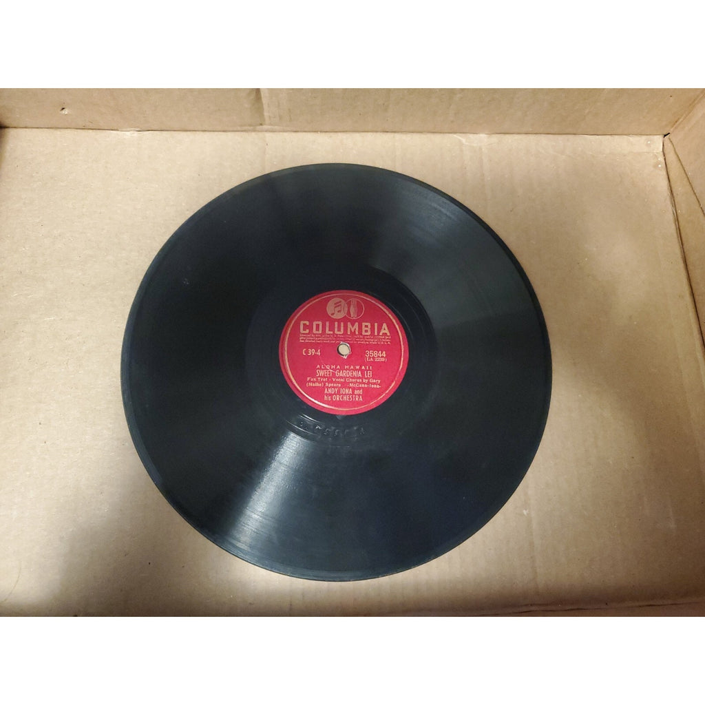 Andy Iona and His Orchestra 78 rpm Record Aloha Hawaii Island Serenade Columbia