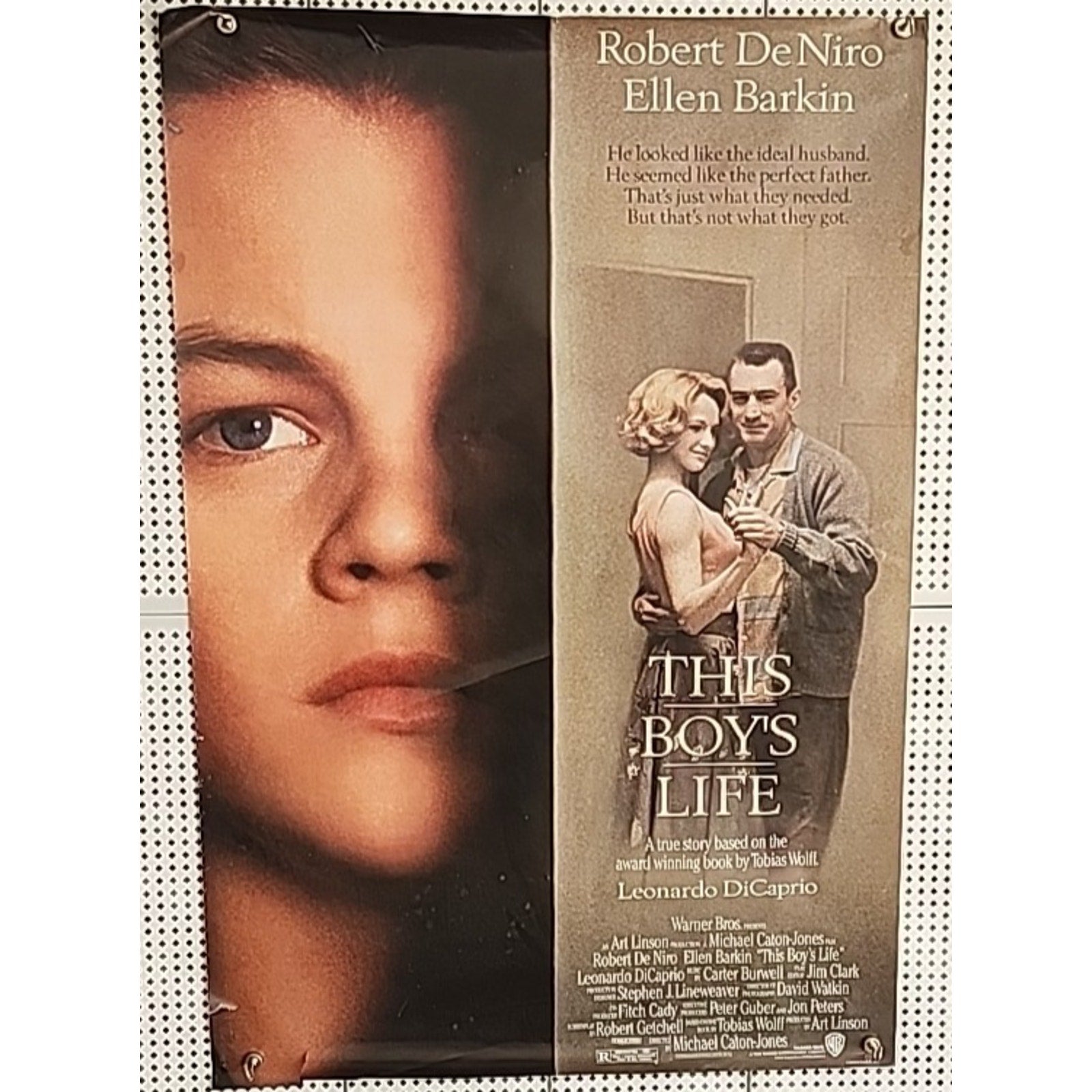 1993 Rolled This Boy's Life Original Movie Poster Dicaprio Deniro