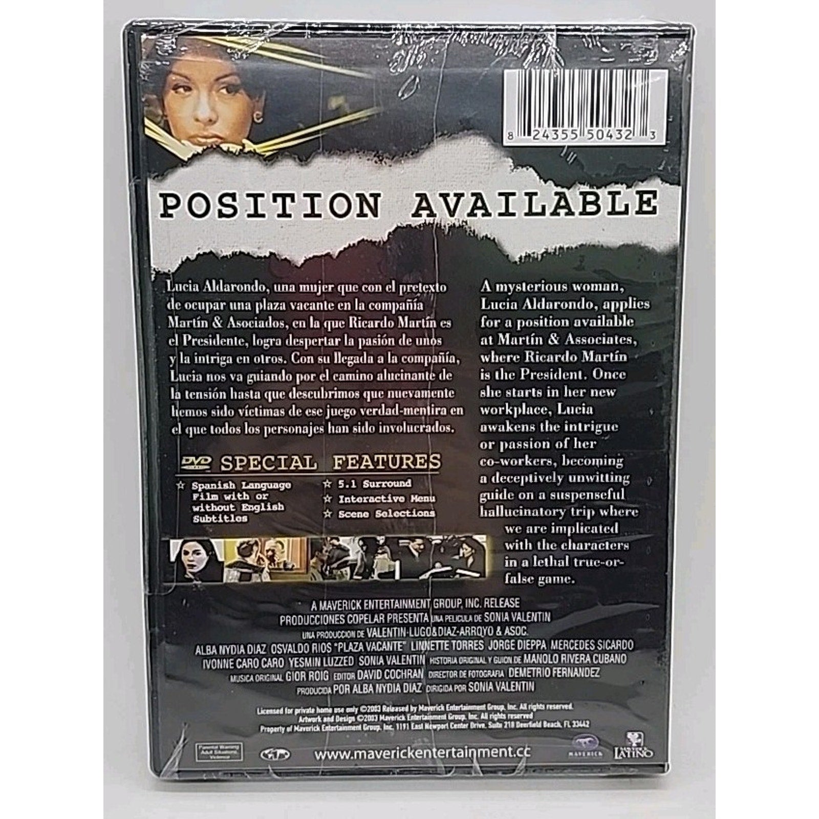 Plaza Vacante (DVD, 2003) *Brand New*