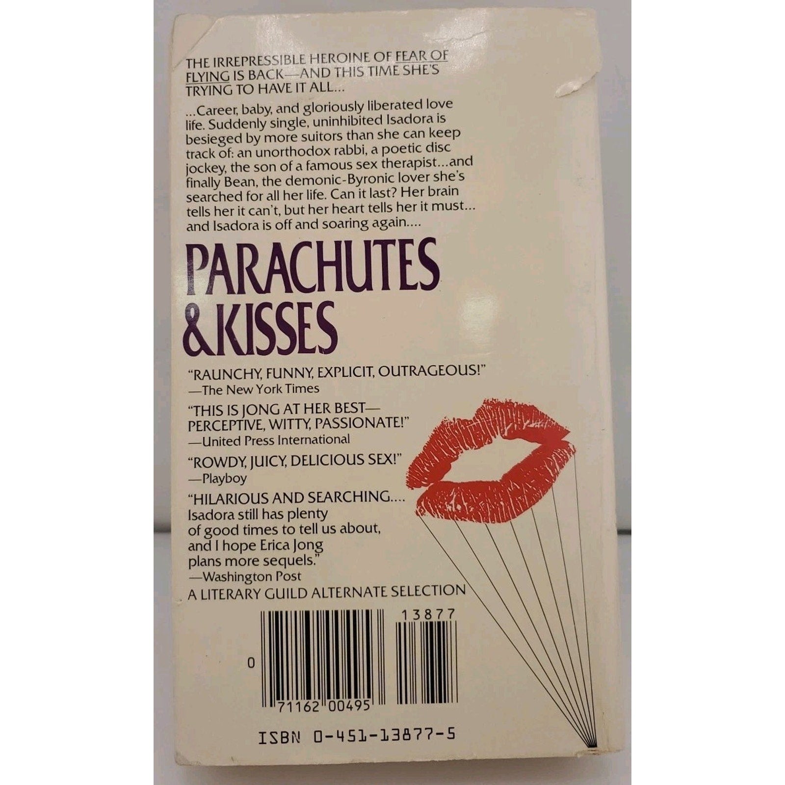 Parachutes and Kisses by Erica Jong (1985, Mass Market)