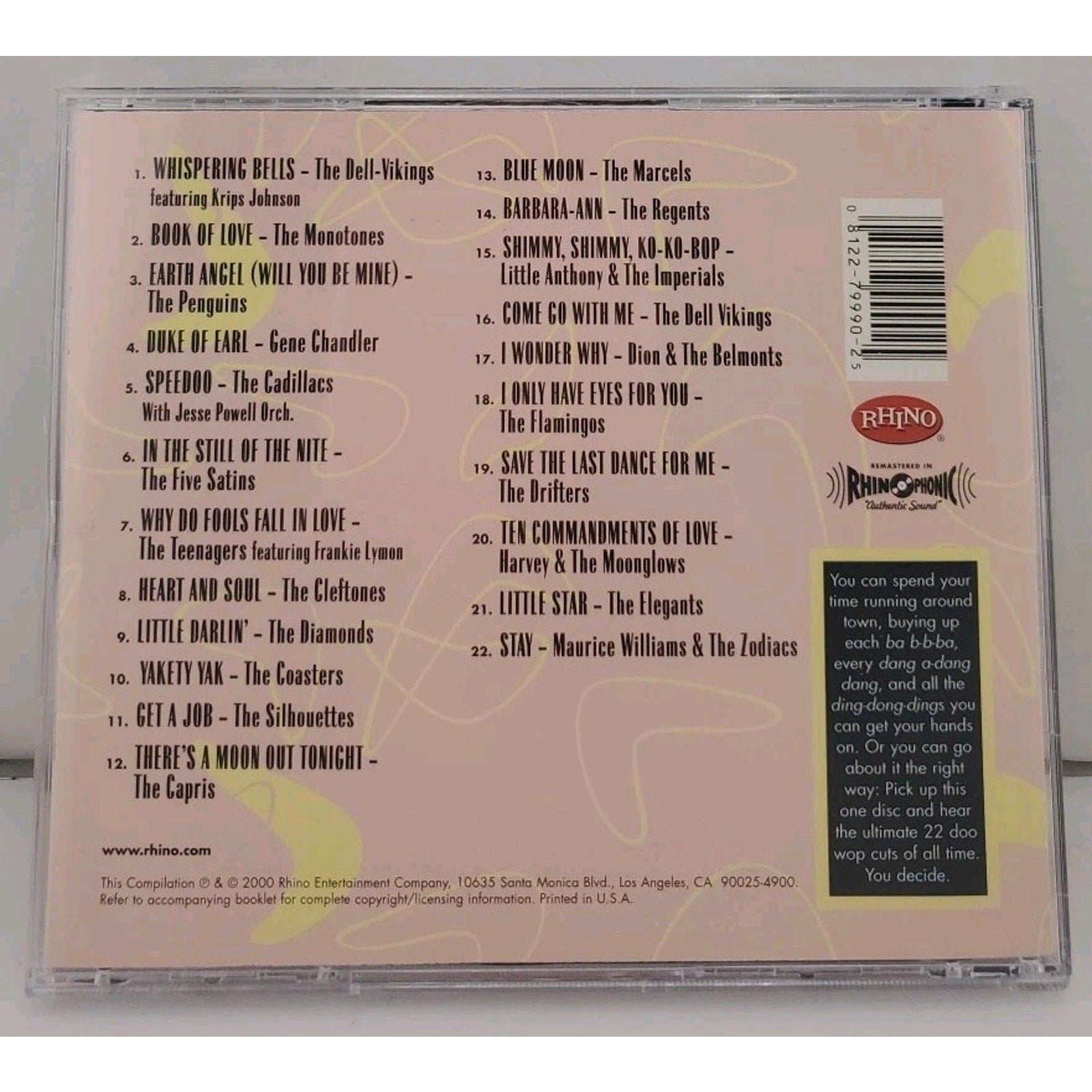 New Millennium Doo Wop Party by Various Artists (CD, Sep-2000, Rhino (Label))