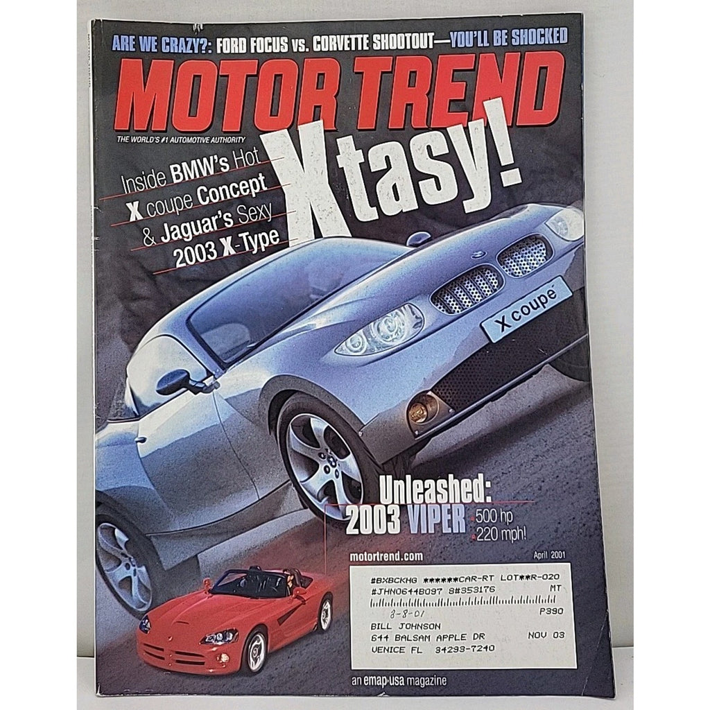 Motor Trend Magazine April 2001