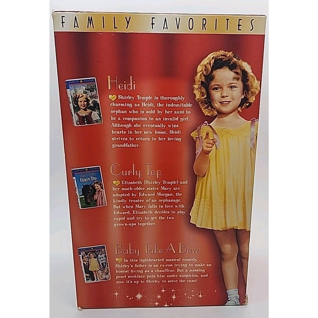 Shirley Temple Gift Set (VHS, 2000, 3-Tape Set)