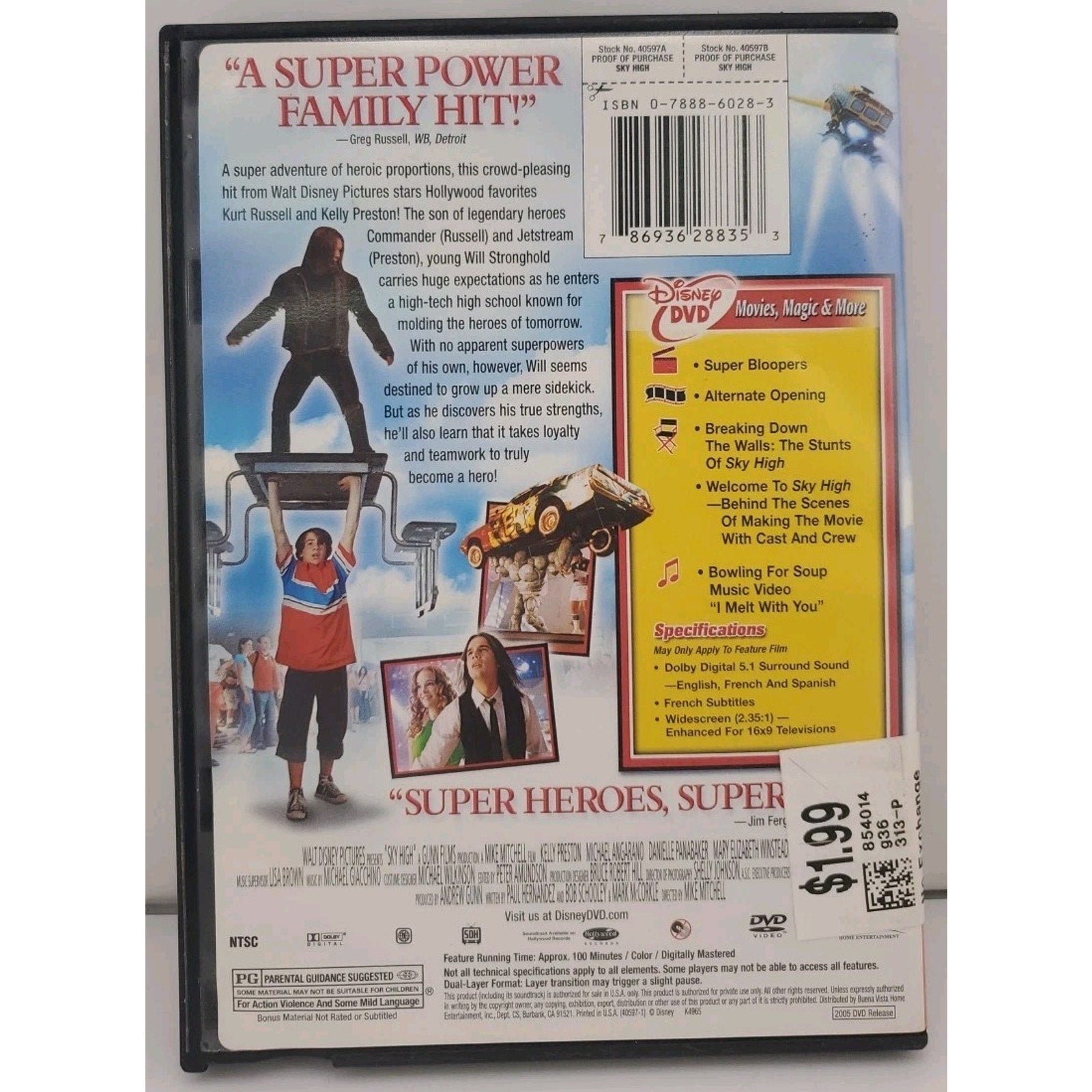 Sky High (DVD, 2005)