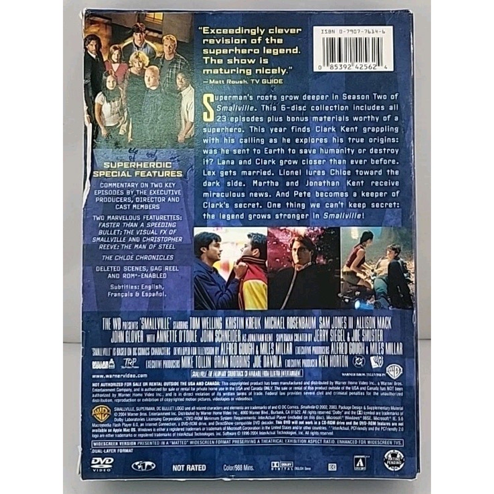 Smallville - Season 2 (DVD, 2004, 6-Disc Set)