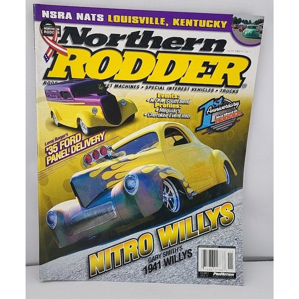 2001 November Northern Rodder Car Magazine Customs Hot Rod Sleads Ford Willys