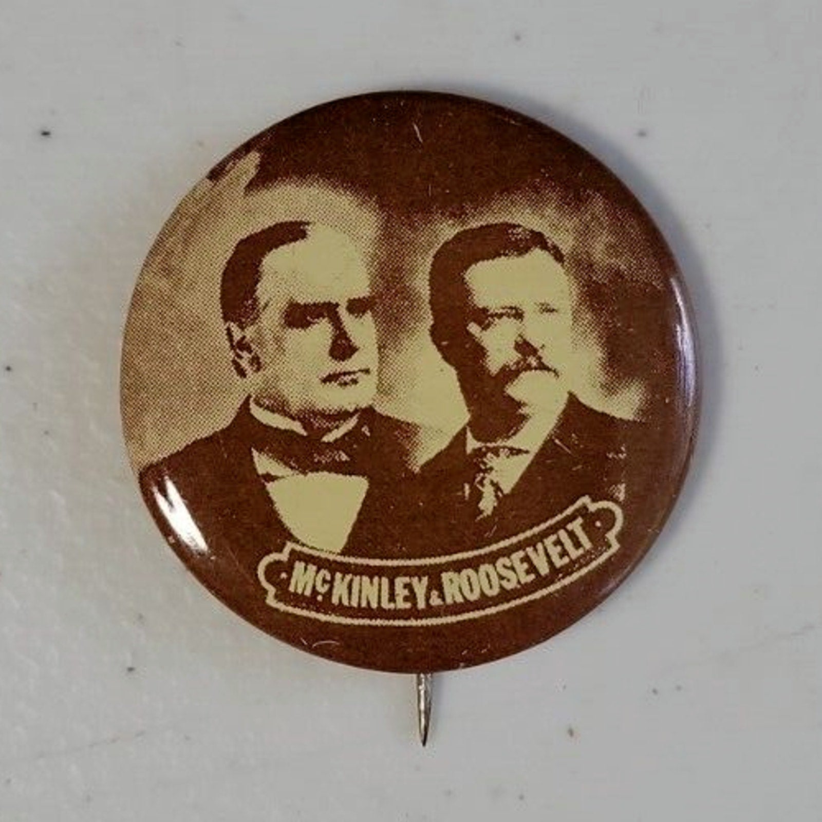 McKinley & Roosevelt (Pin/Button) - Reproduction