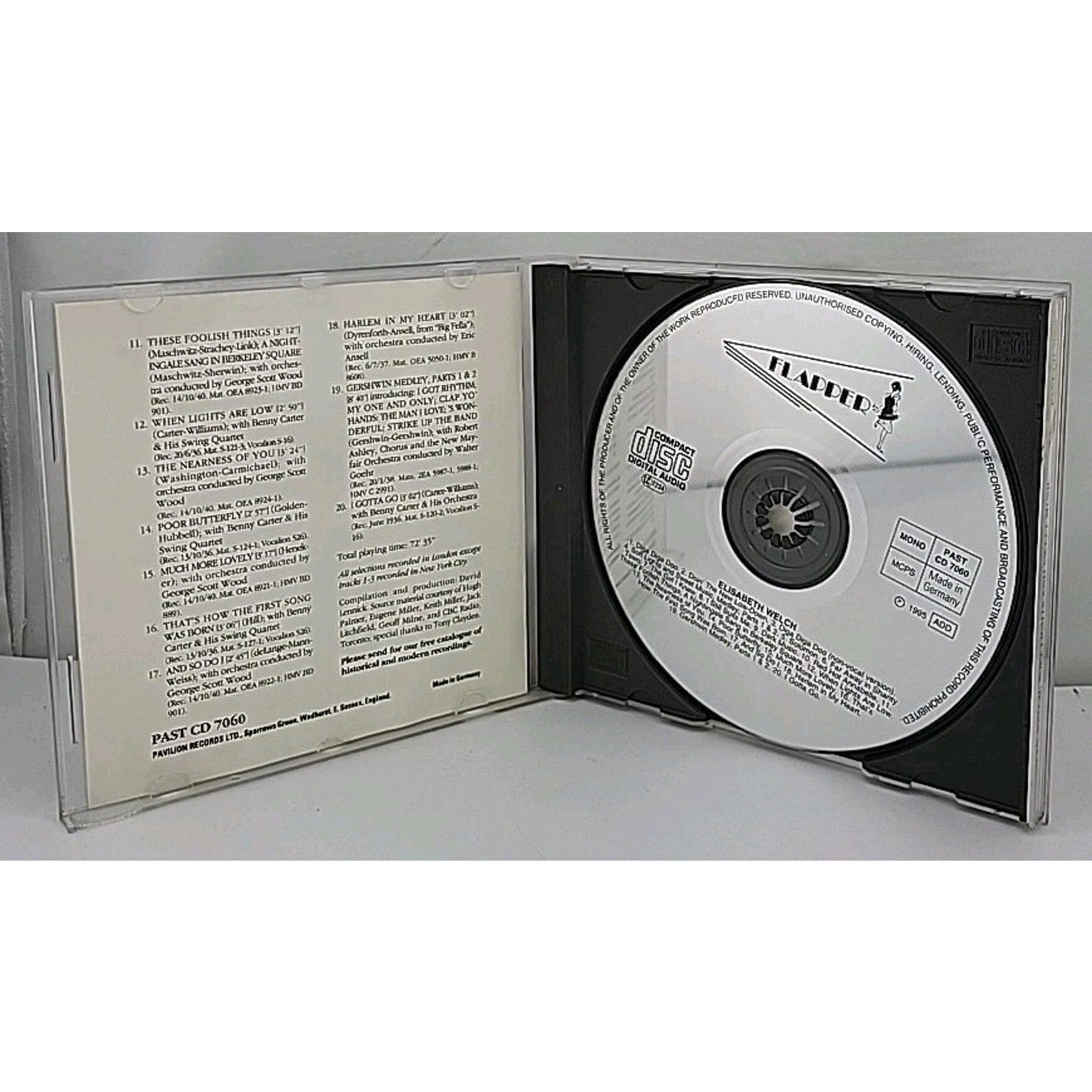 Soft Lights & Sweet Music by Elisabeth Welch (CD, Jan-1996, Flapper (USA))