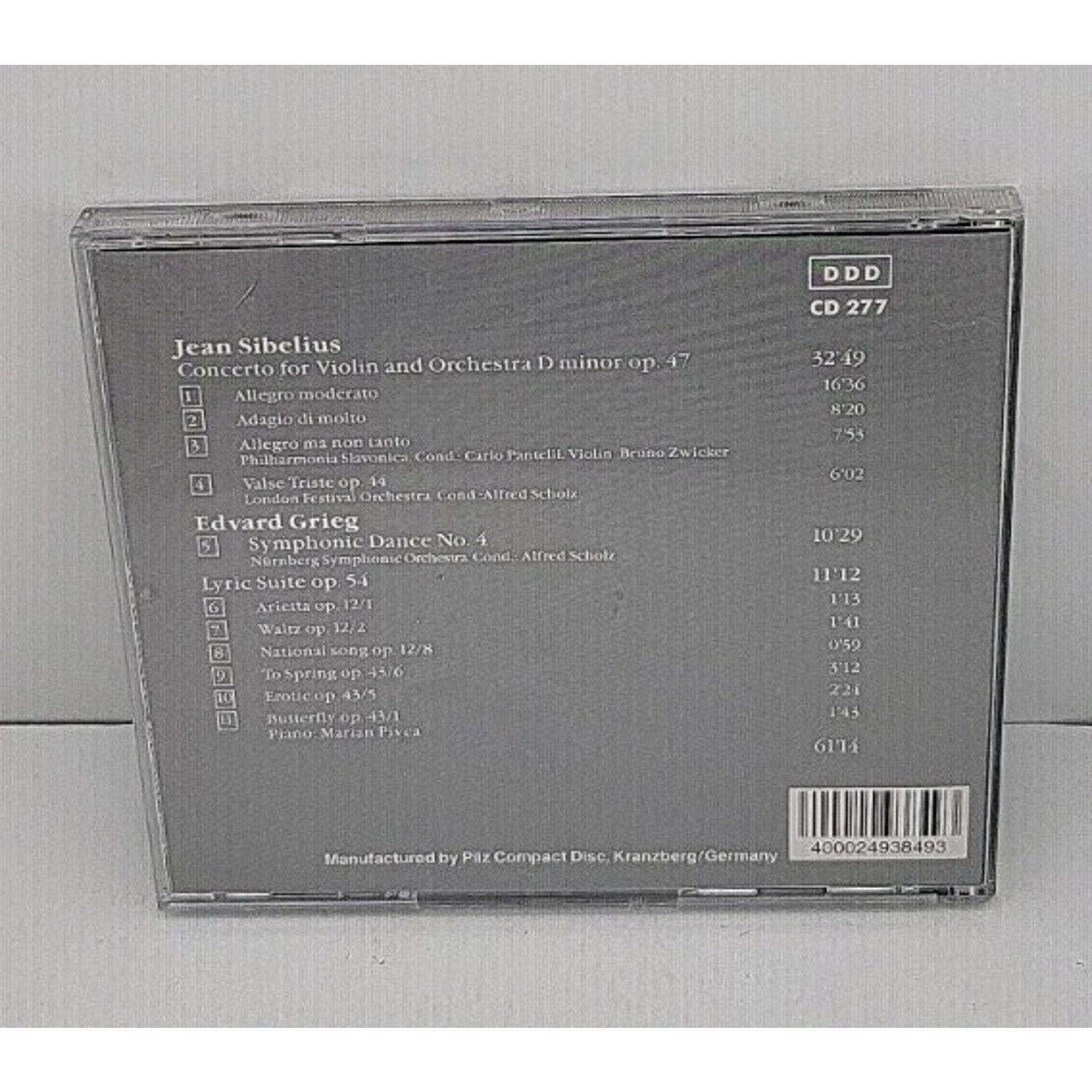 Jean Sibelius / Edvard Grieg Vienna Master Series (CD)