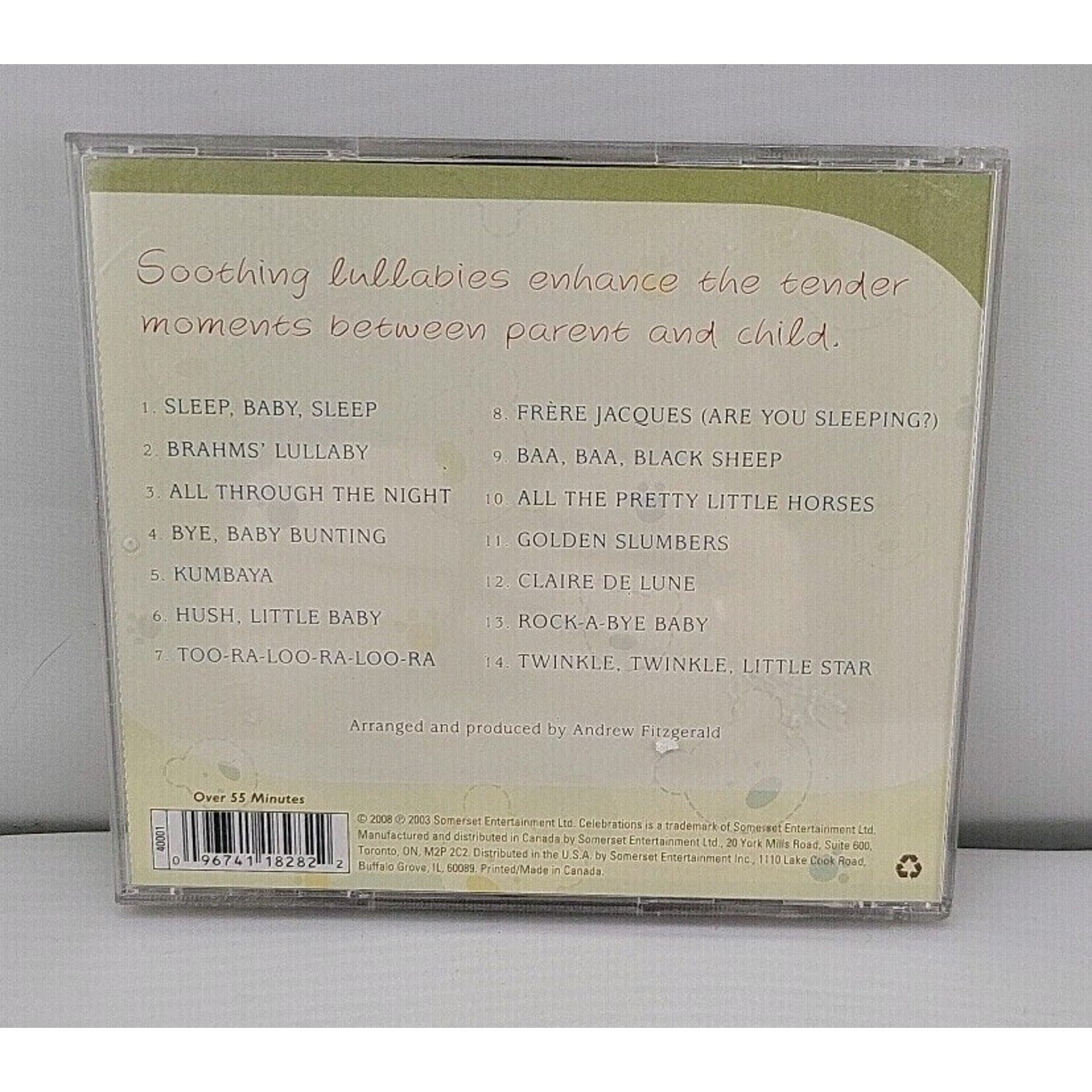 Lullabies Soothing Songs For Parent & Child CD