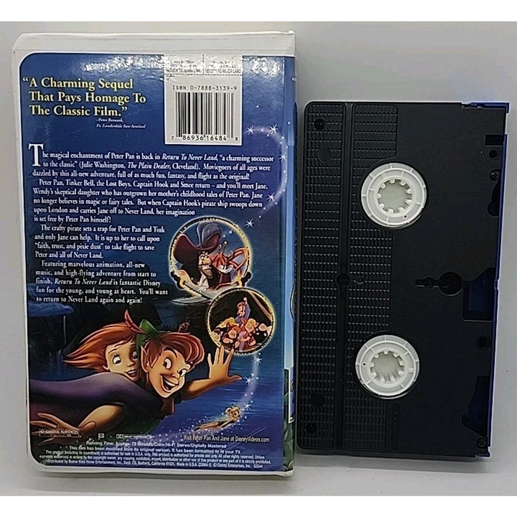 Return to Never Land (VHS, 2002)