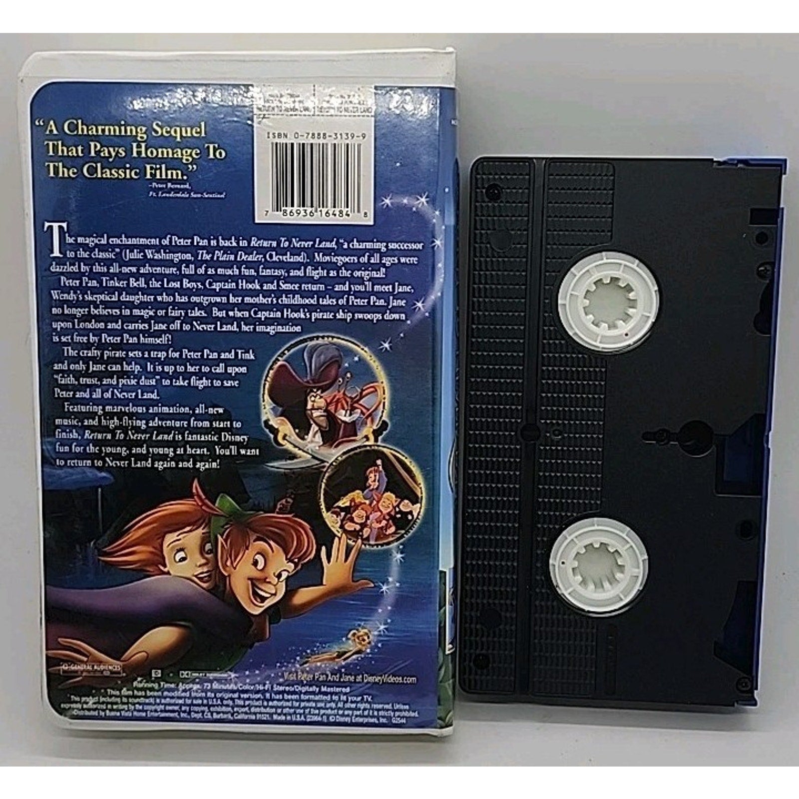 Return to Never Land (VHS, 2002)