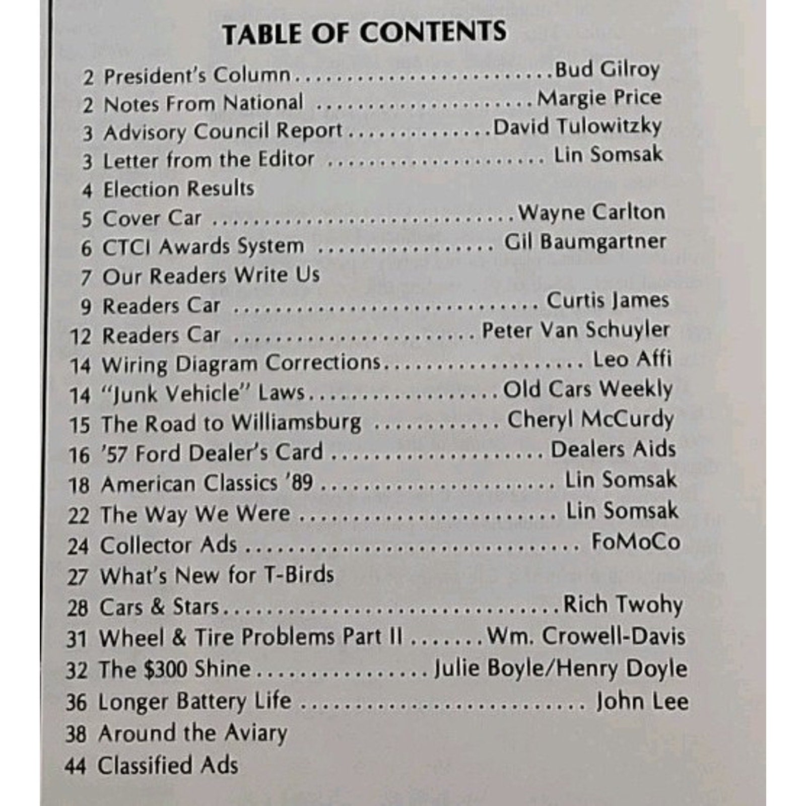 Early Bird Magazine January-February 1989