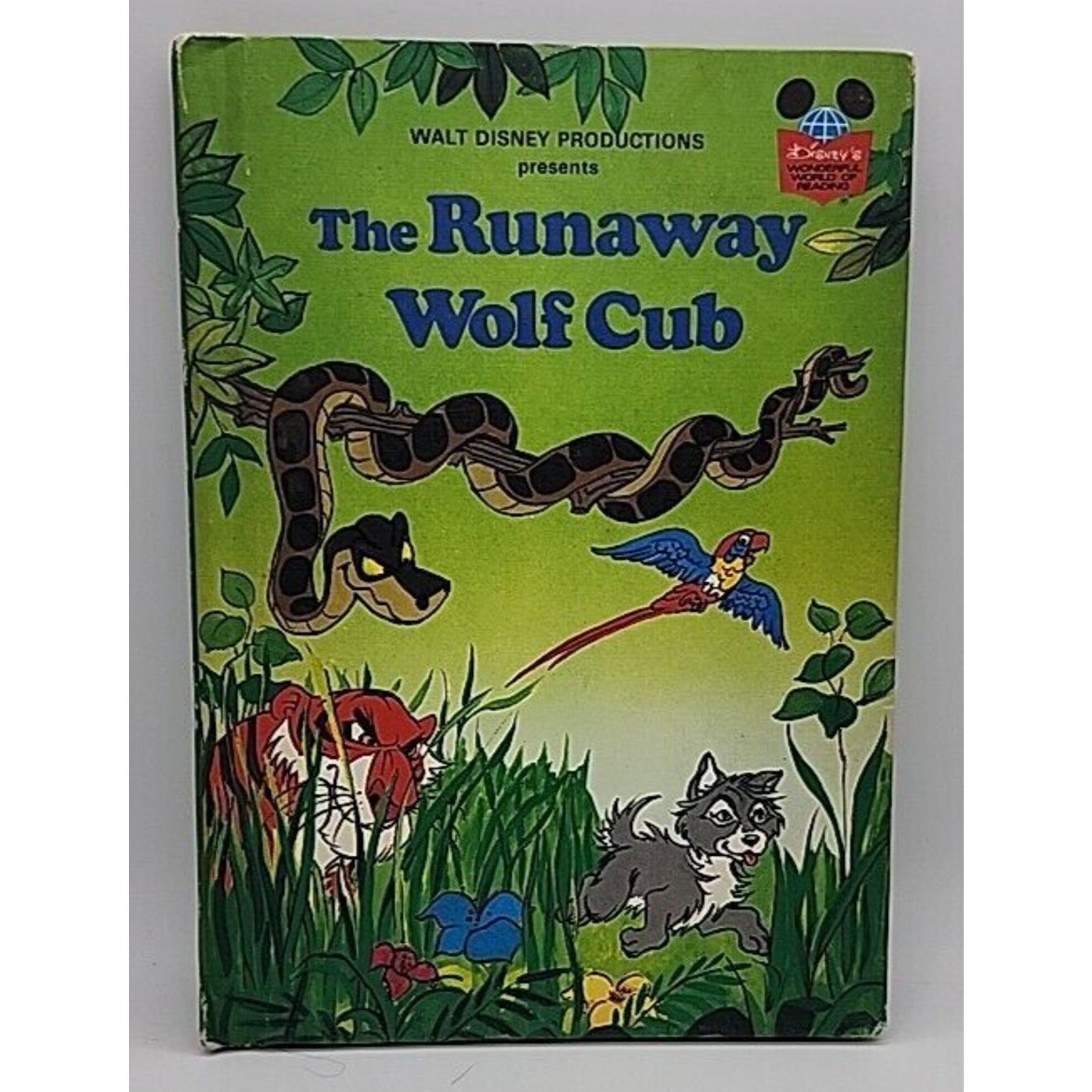 The Runaway Wolf Cub Disney's Wonderful World of Reading Hardcover Book 1980