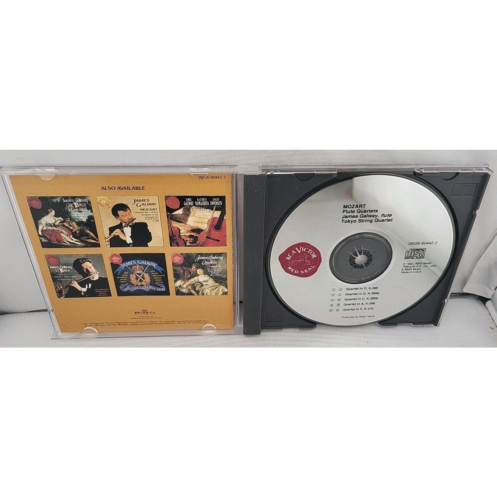 Flute Quartets by Mozart / Galway / Tokyo String Quartet (CD, 2007)