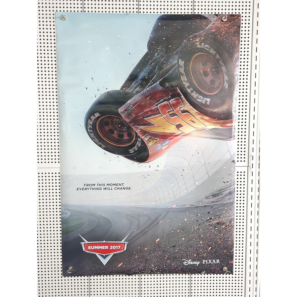 Cars 3 Original 27x40 D/S Movie Poster, Double Sided.