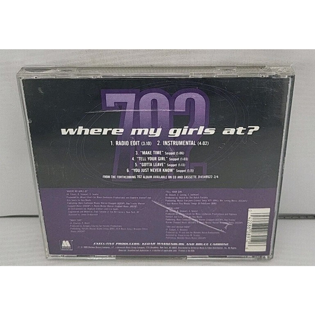 Where My Girls At? [Single] by 702 (CD, Apr-1999, Motown)
