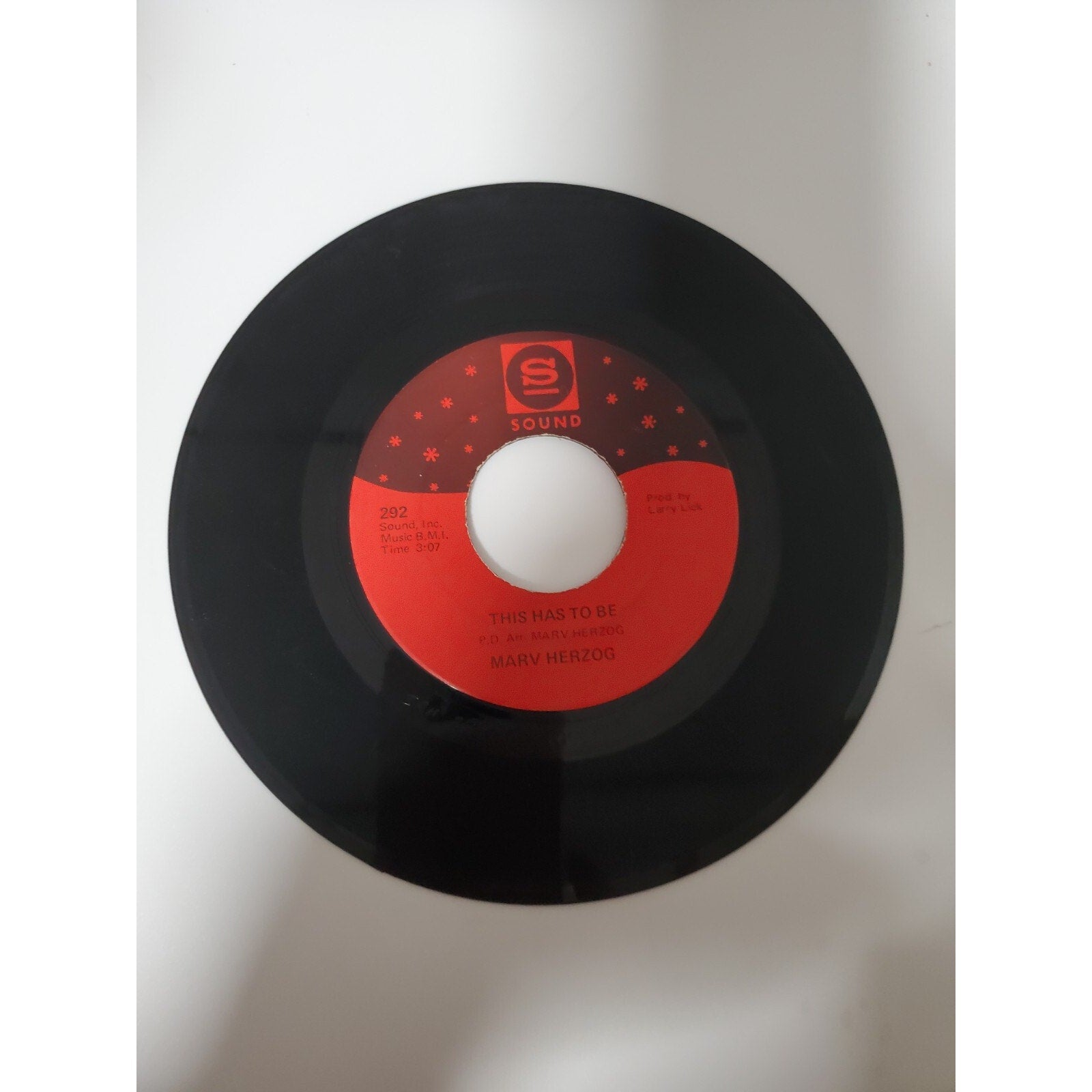 Marv Herzog - This Has To Be - 45RPM Record - Singles