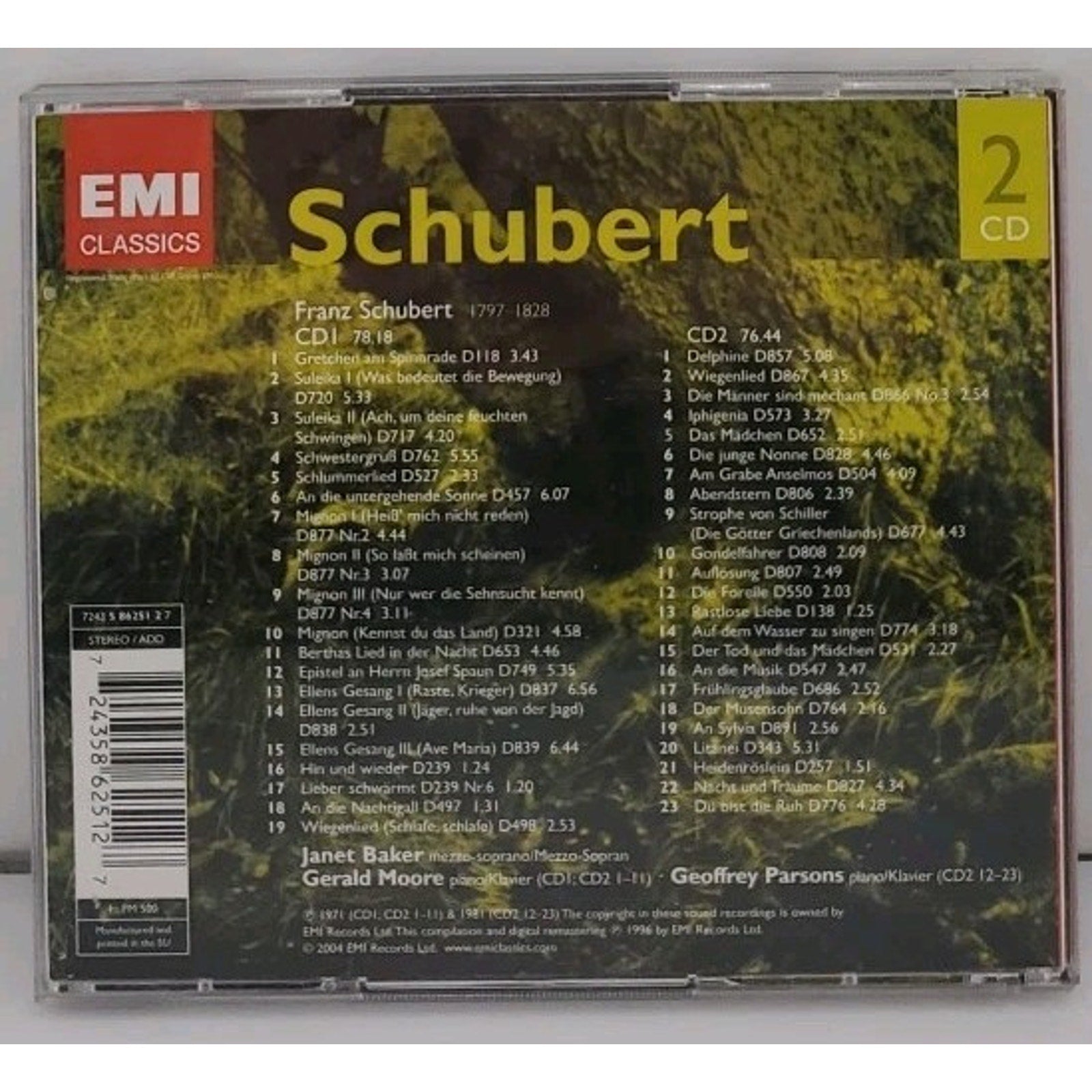 Lieder by Janet Baker (CD, 2005)
