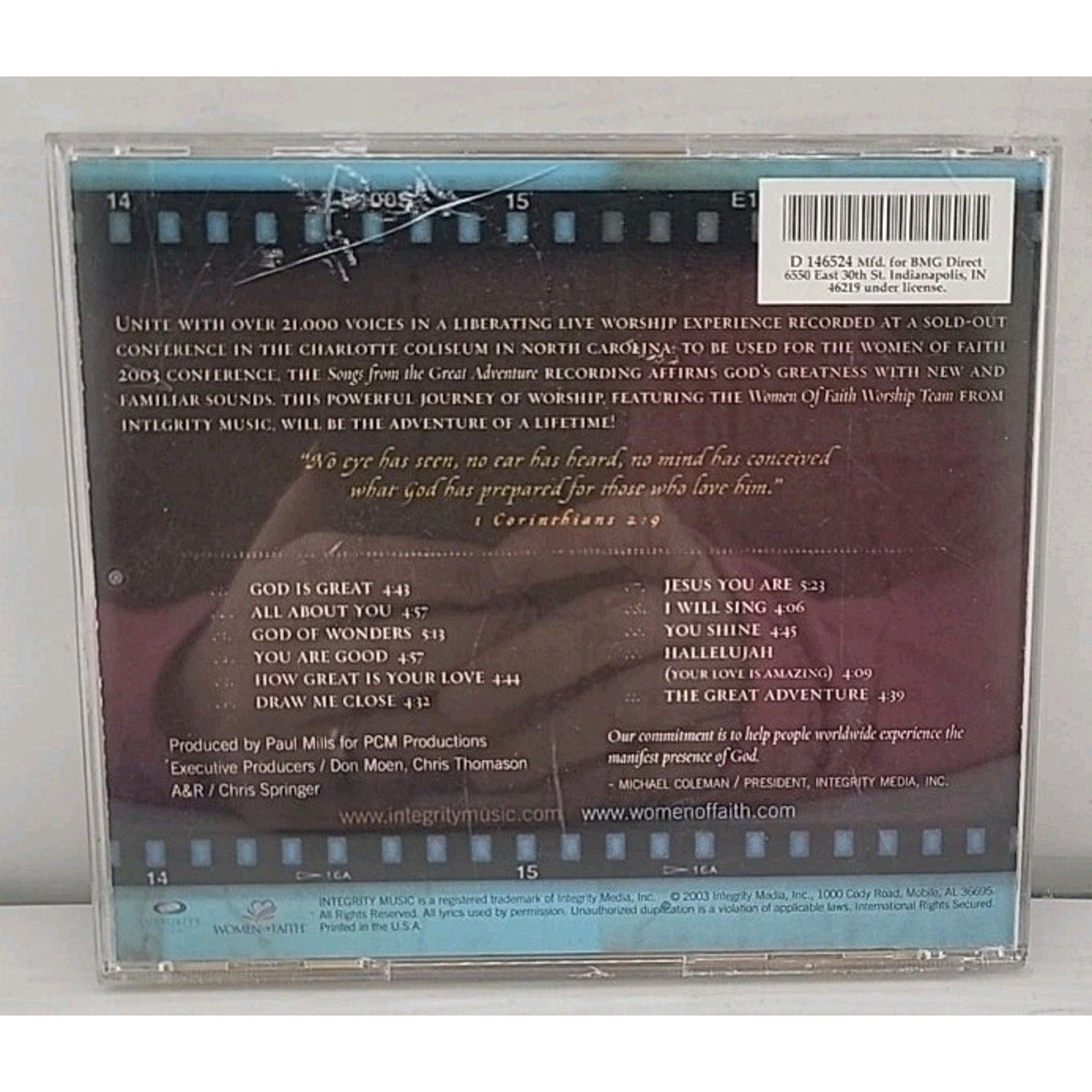 Women Of Faith Songs From The Great Adventure CD