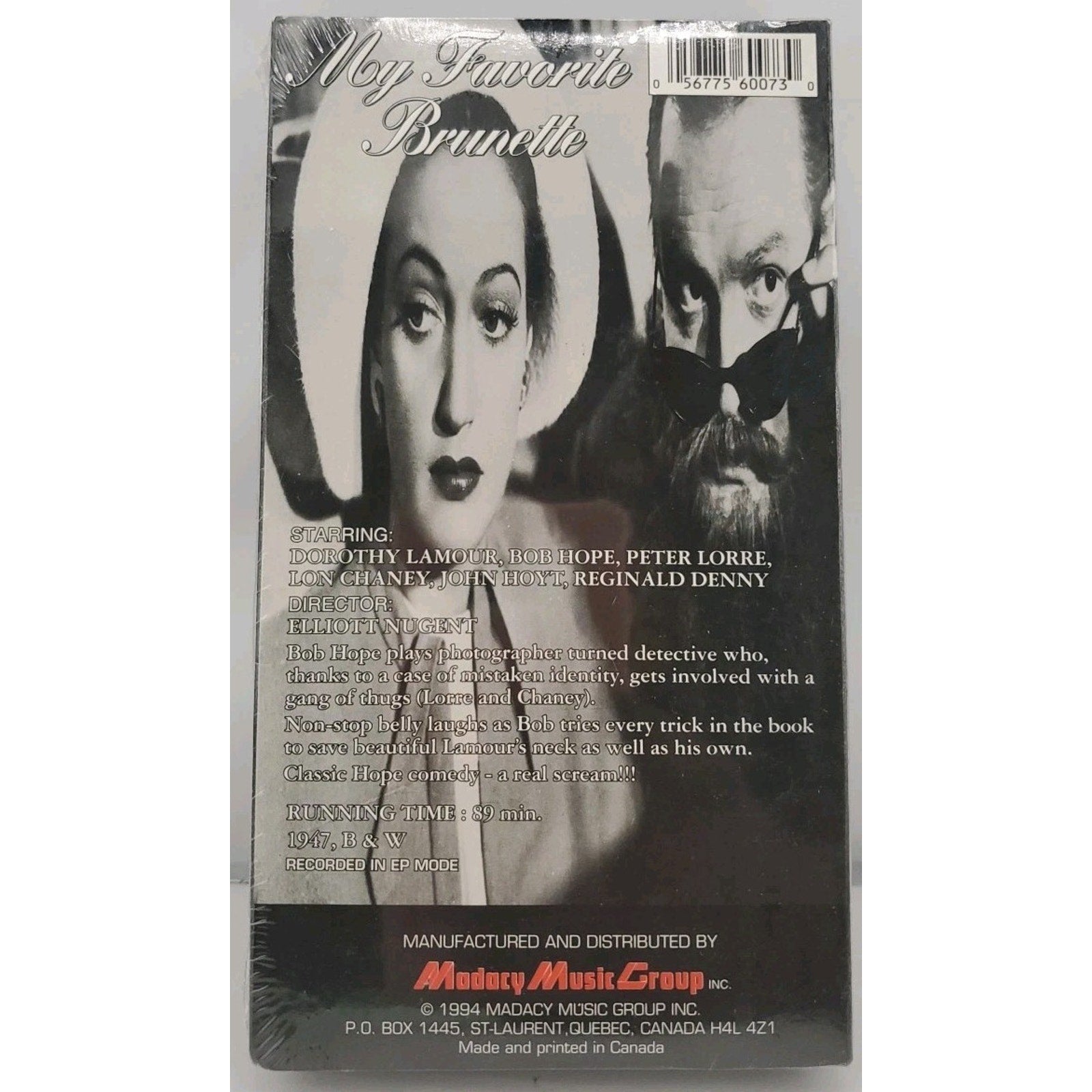 My Favorite Brunette (VHS, 1995, Collectors Edition)