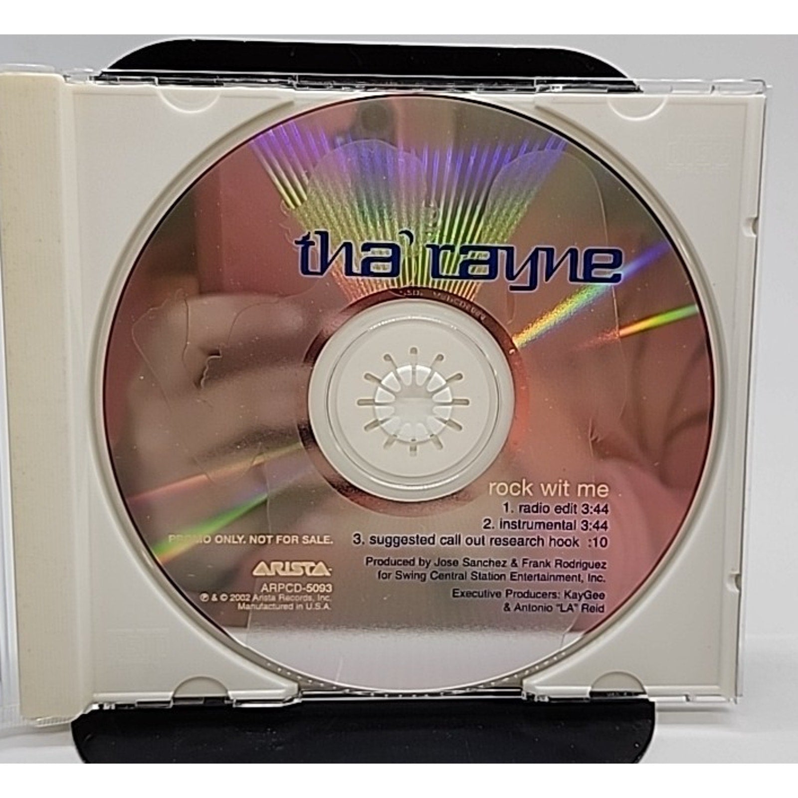 Tha Rayne Rock Wit Me w/ Rare Radio Edit & Instrumental Promo DJ CD single 2002