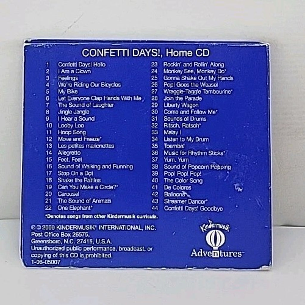 Kindermusik Adventures - Confetti Days Home CD
