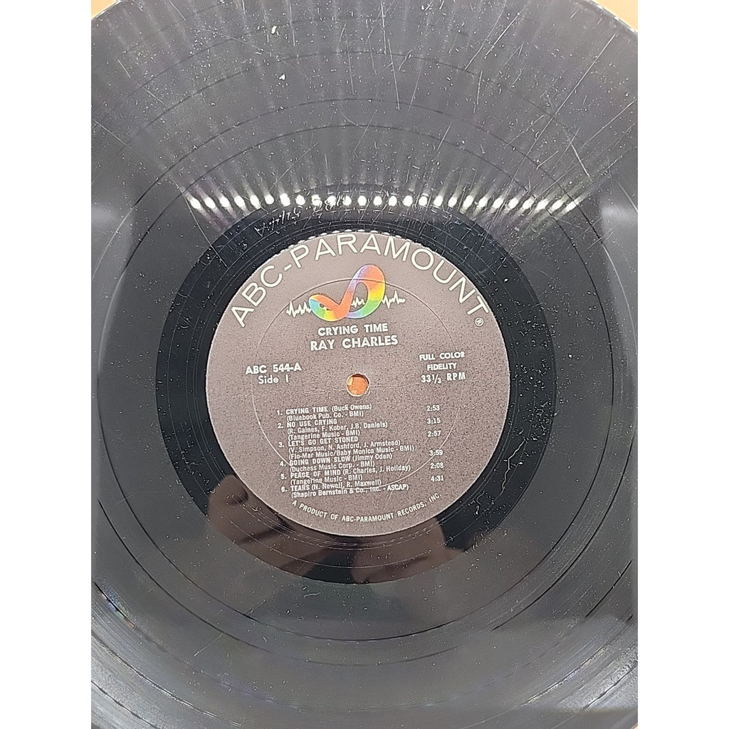 Ray Charles Crying Time Classic Soul & Blues Album ABC #544 Stereo
