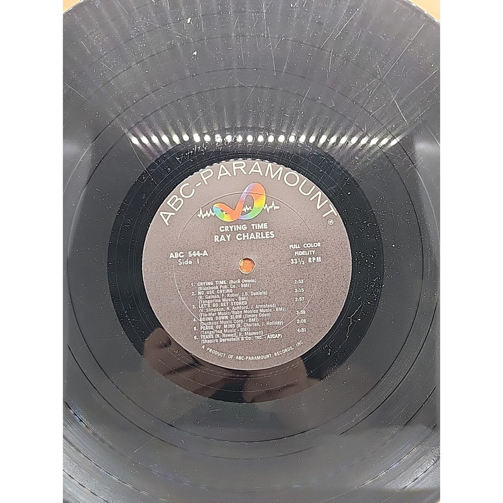 Ray Charles Crying Time Classic Soul & Blues Album ABC #544 Stereo