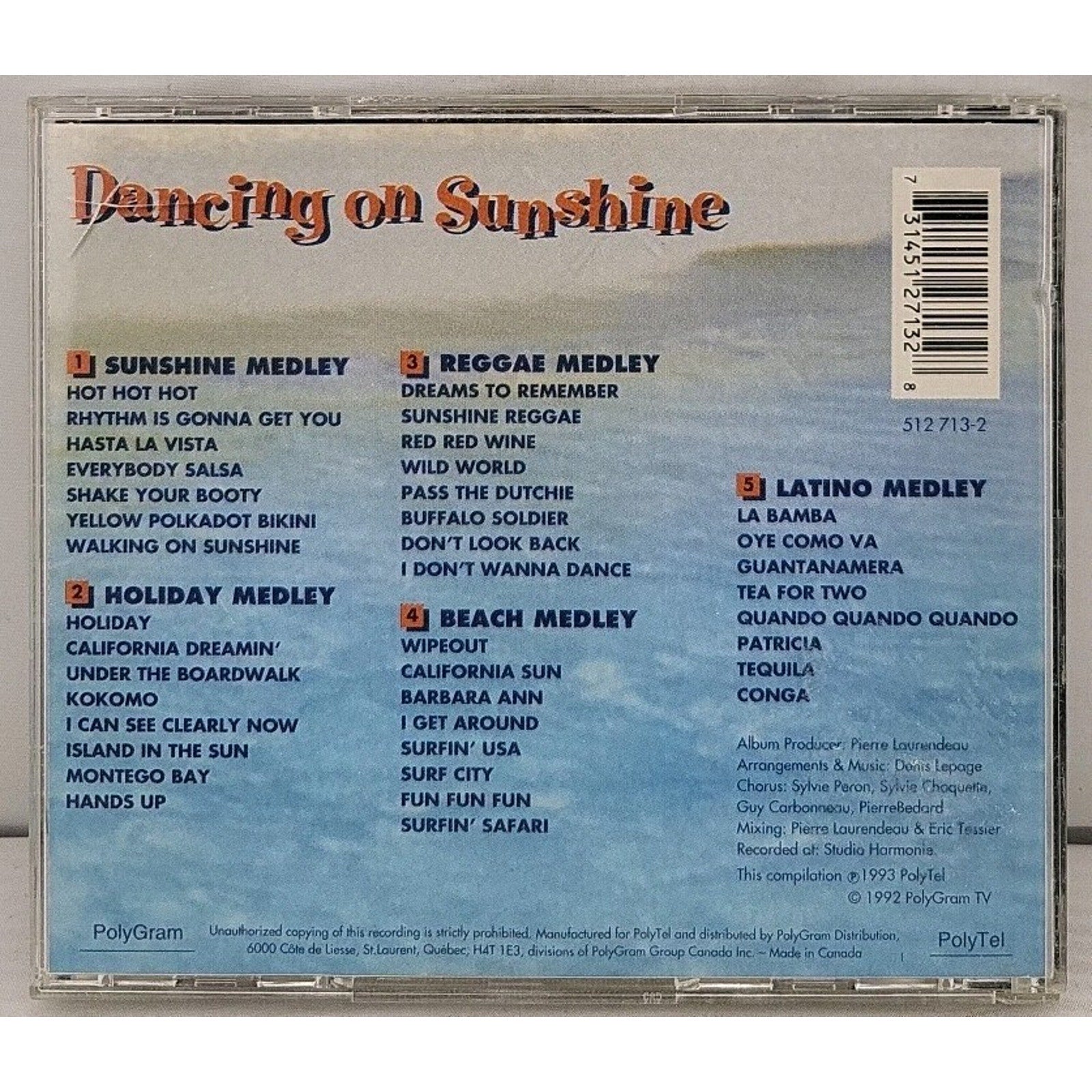 Dancing on Sunshine 40 Non Stop Songs of Summer Music CD