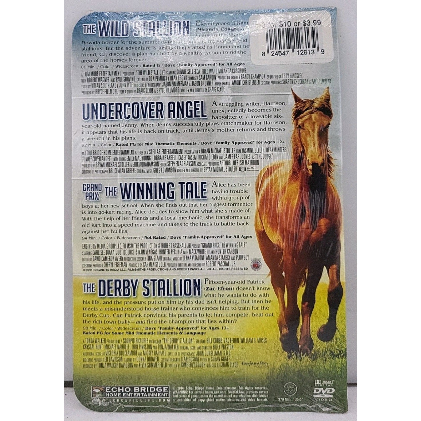 4 Great Movies (DVD, 2014, 4-Disc Set) *Brand New* *NO Case*