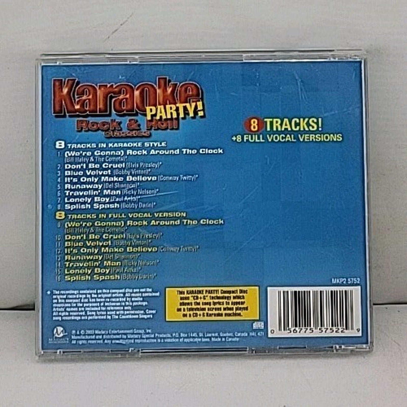 Karaoke Party! 8 Rock & Roll Classics CD+G Lyric Book