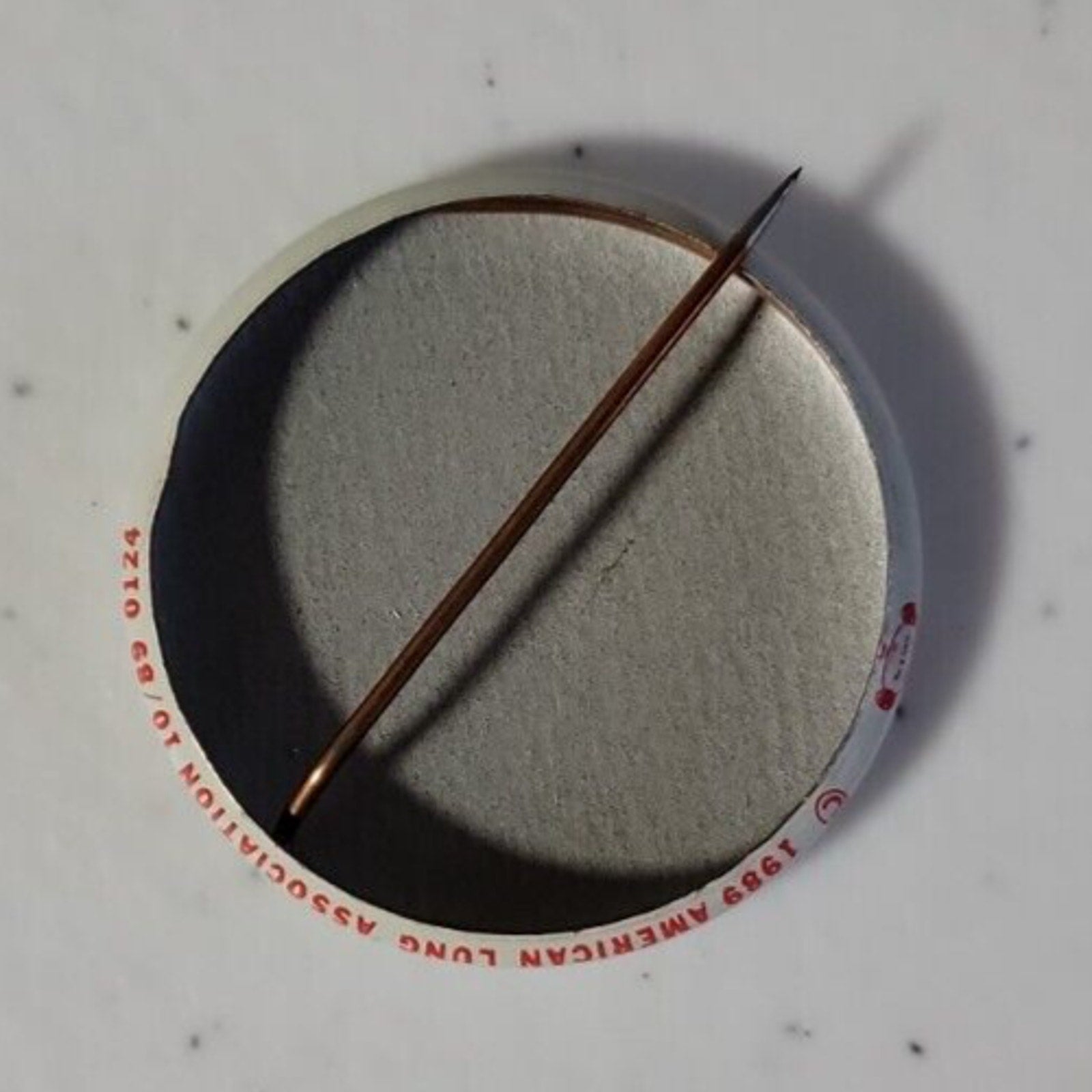 Vintage Lungs At Work No Smoking Metal Pinback American Red Cross