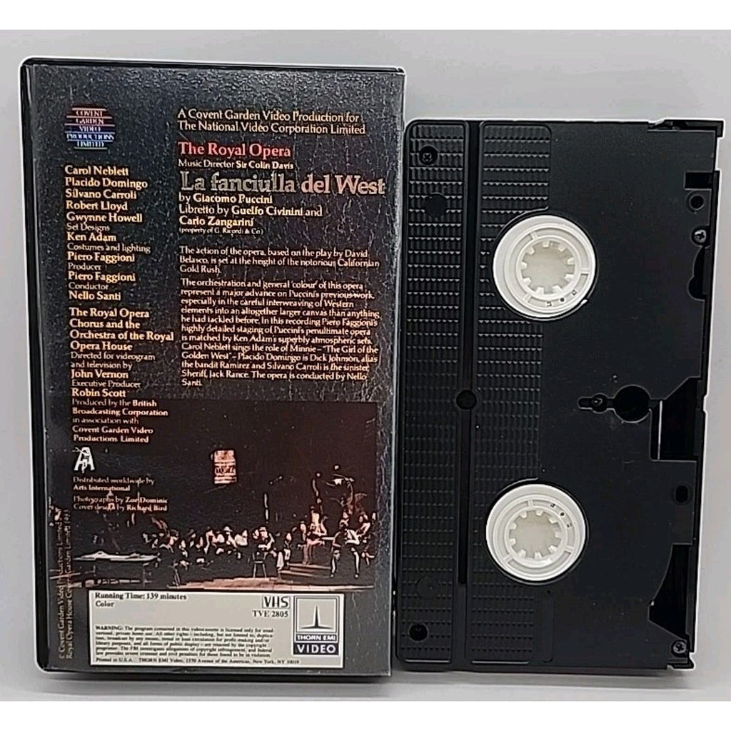 La Fanciulla Del West (VHS, 1993)