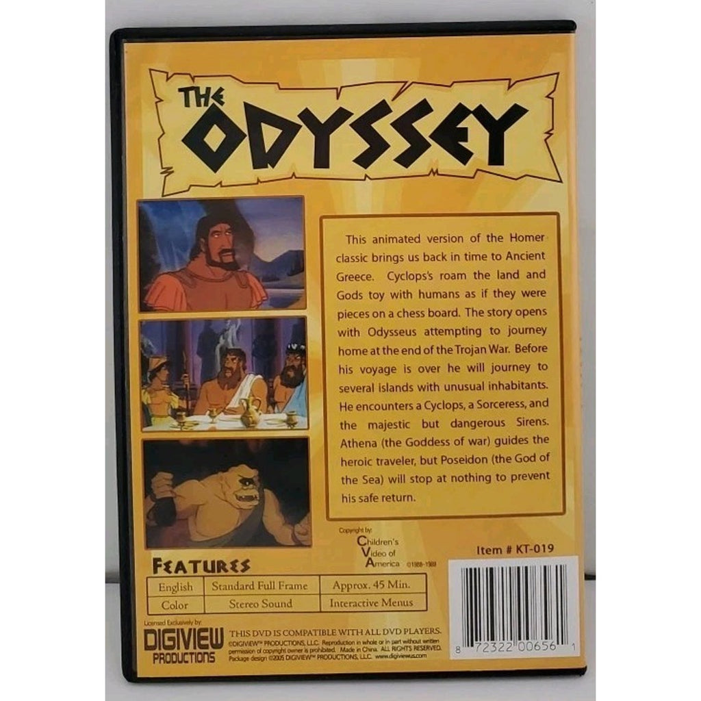 The Odyssey (DVD, Full Screen) Animated Religious Version