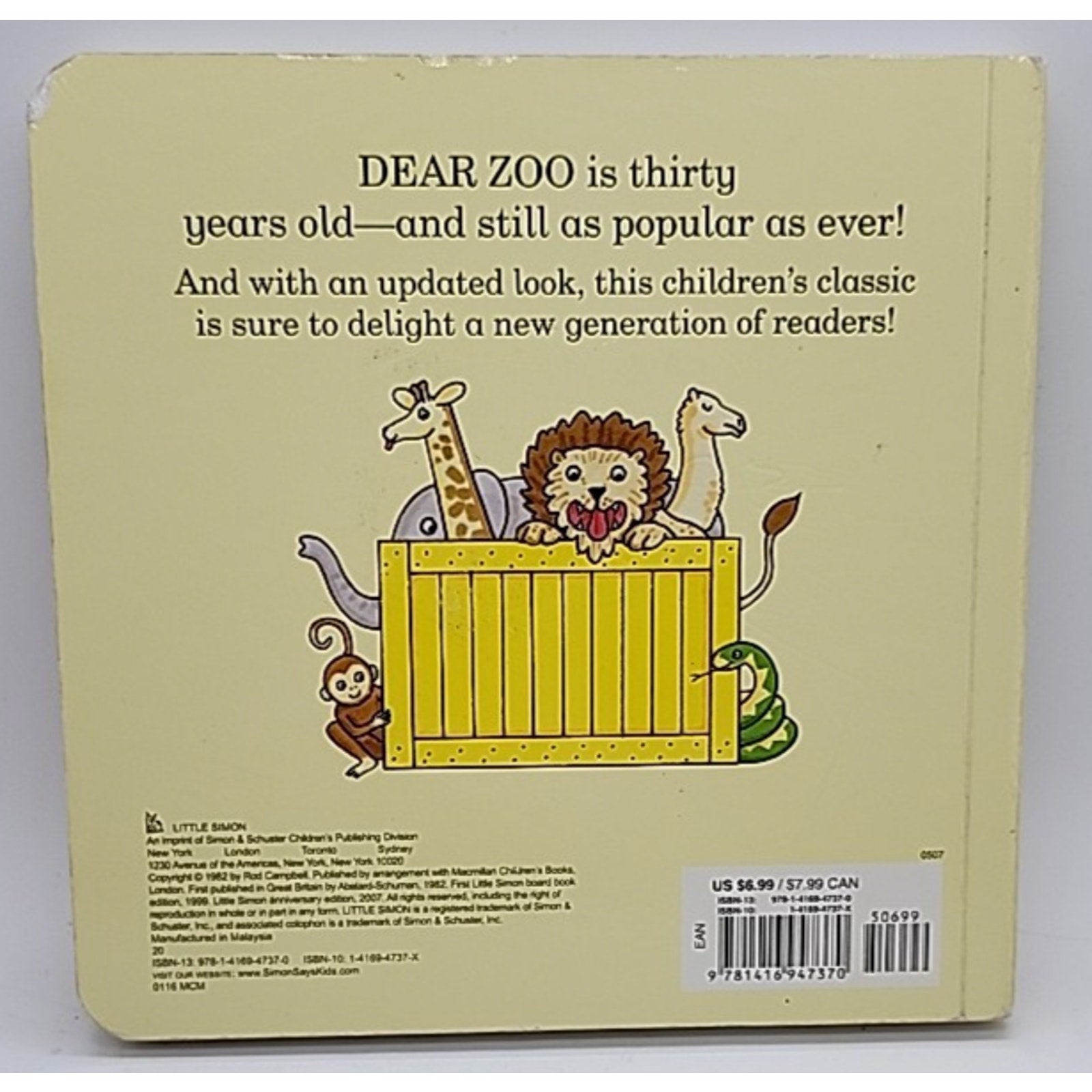 Dear Zoo : A Lift-The-Flap Book by Rod Campbell (2007, Children's Board Books)