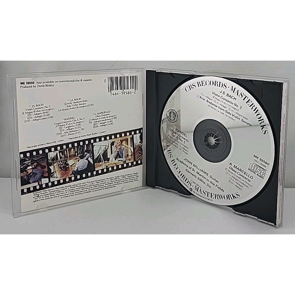 Plays Bach/Handel/Marcello by John Williams (CD, 1990)