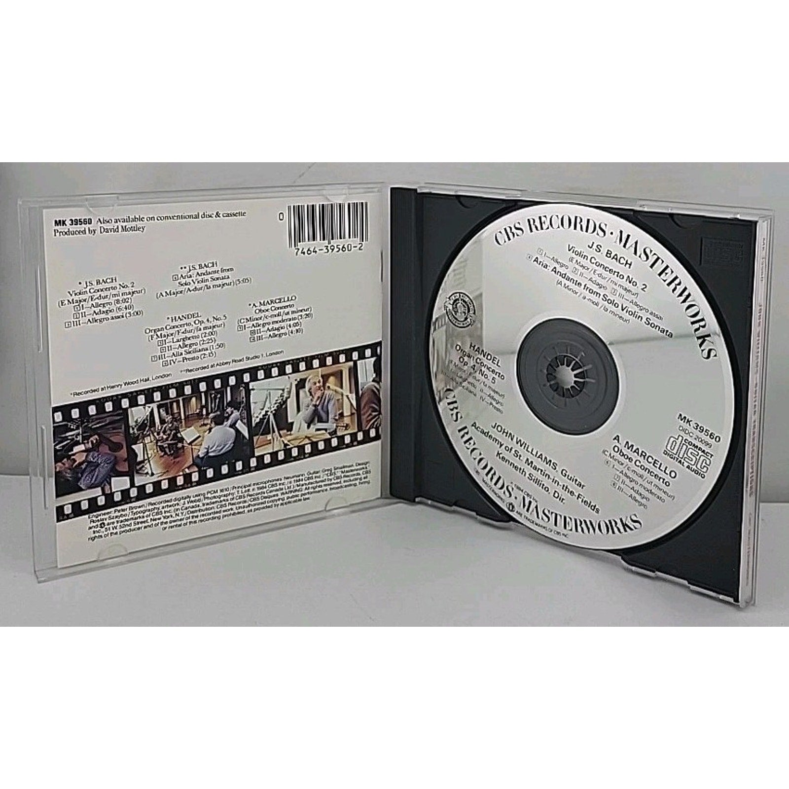 Plays Bach/Handel/Marcello by John Williams (CD, 1990)