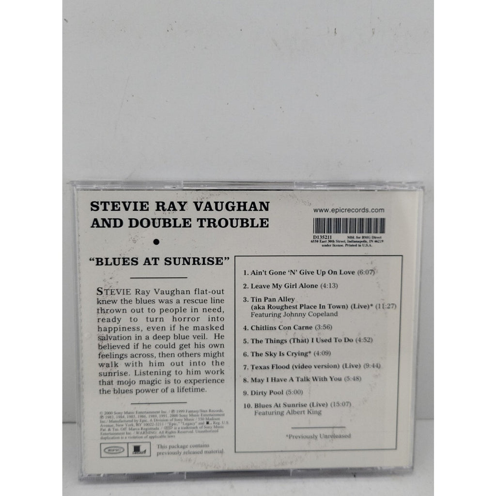 Stevie Ray Vaughan And Double Trouble Blues At Sunrise CD