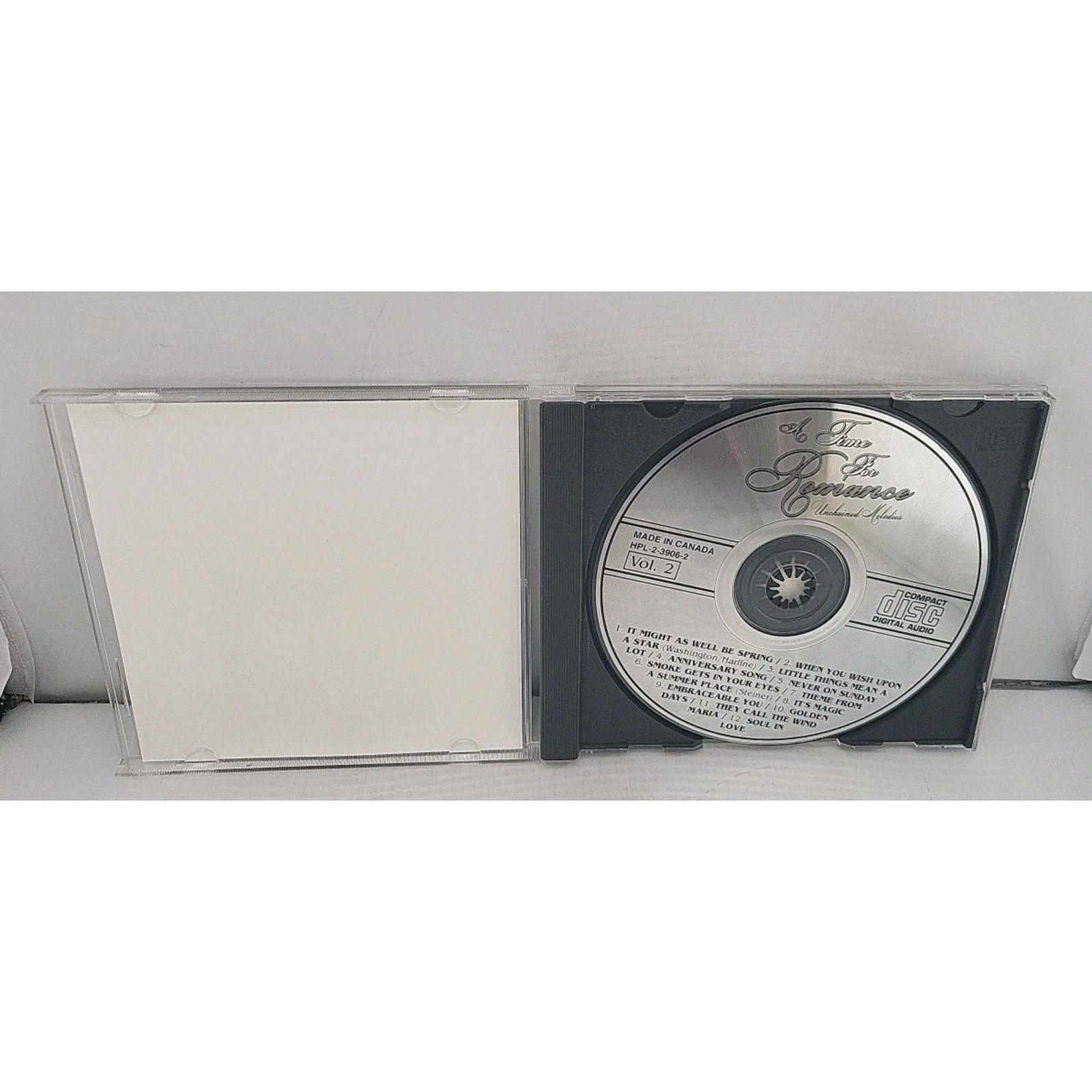 A Time For Romance - Unchained Melodies Vol. 2 CD