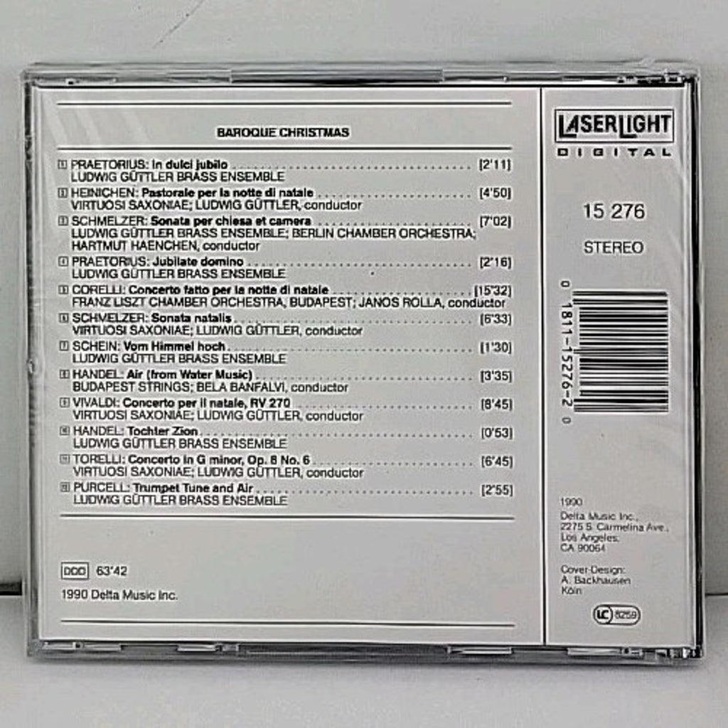 Baroque Christmas Music by Various (CD, 1990) *Brand New*