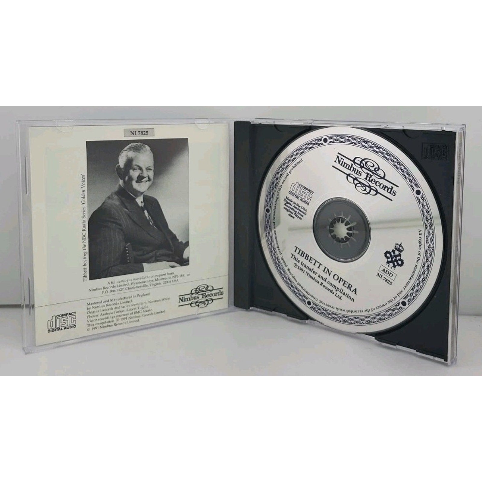 Lawrence Tibbett – In Opera Prima Voce CD Compilation 1991 Nimbus Records UK