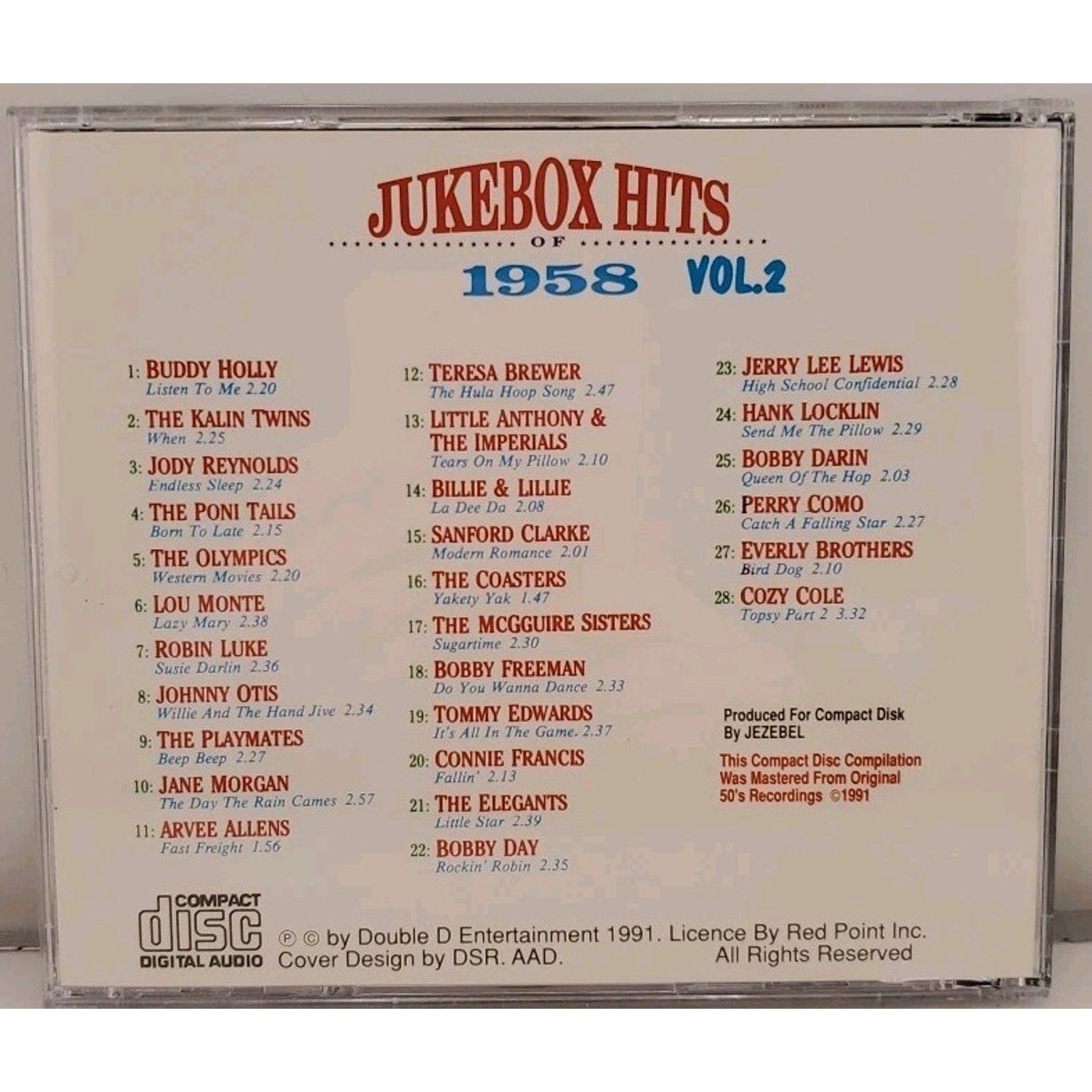 Jukebox Hits Of 1958 Vol. 2 (CD)